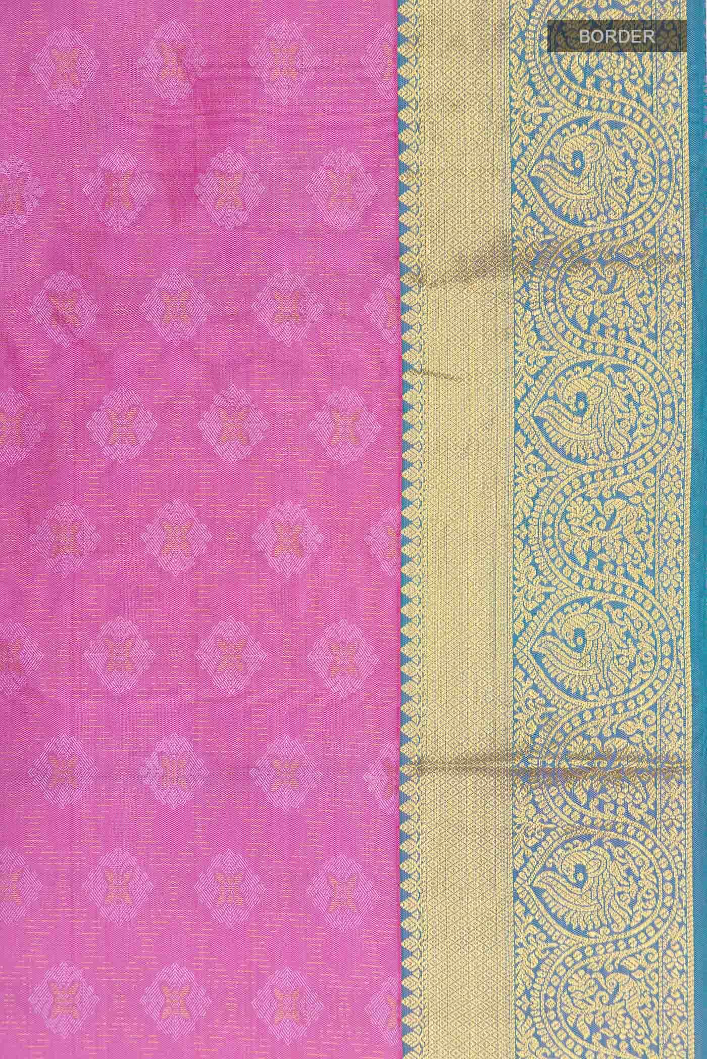 Pink Kanchipuram Silk Saree