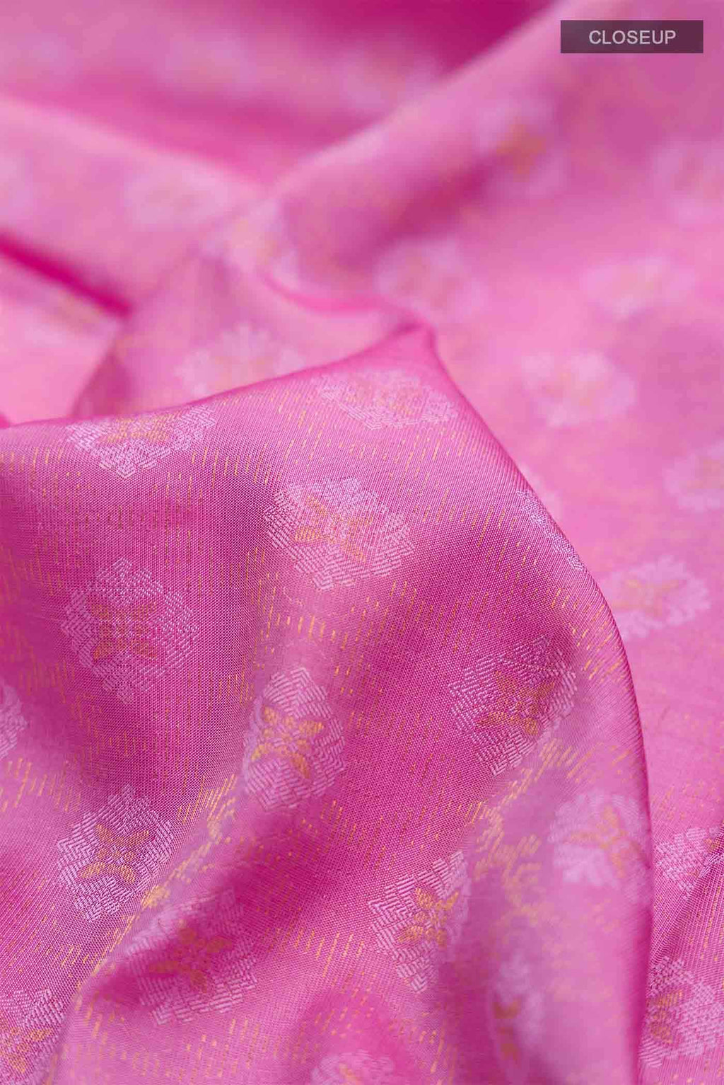 Pink Kanchipuram Silk Saree