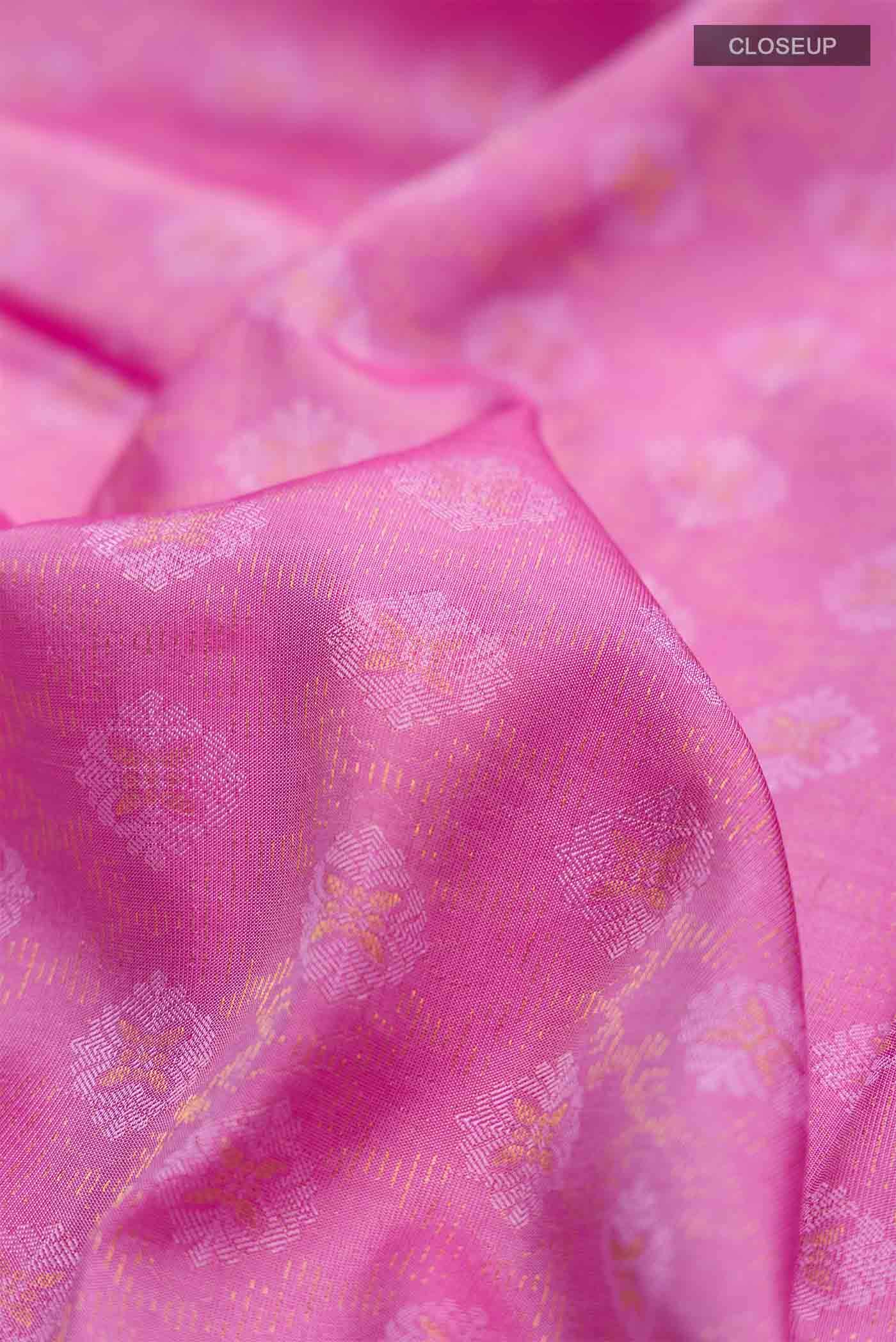 Pink Kanchipuram Silk Saree