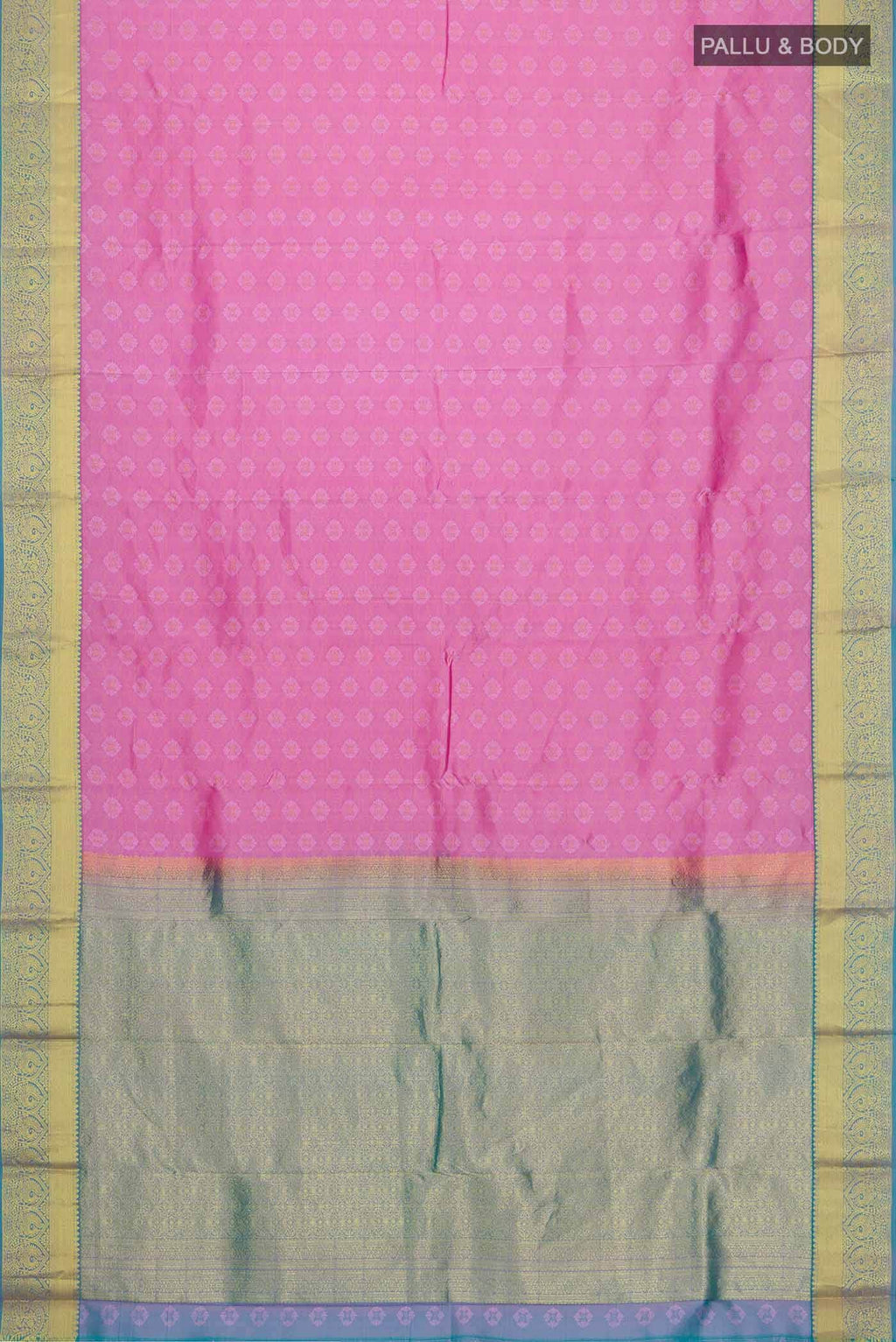Pink Kanchipuram Silk Saree