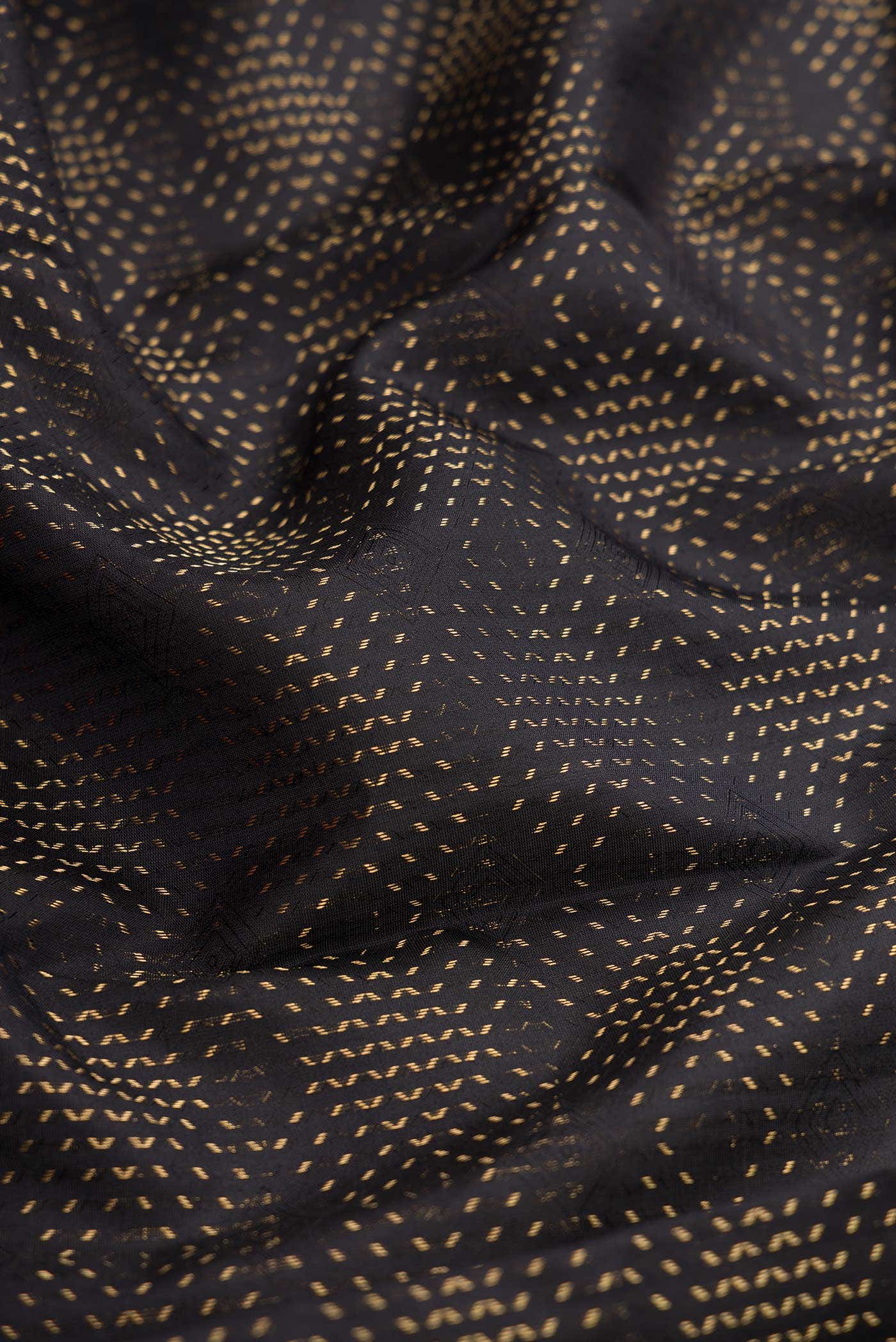 Black Kanchipuram Silk Saree