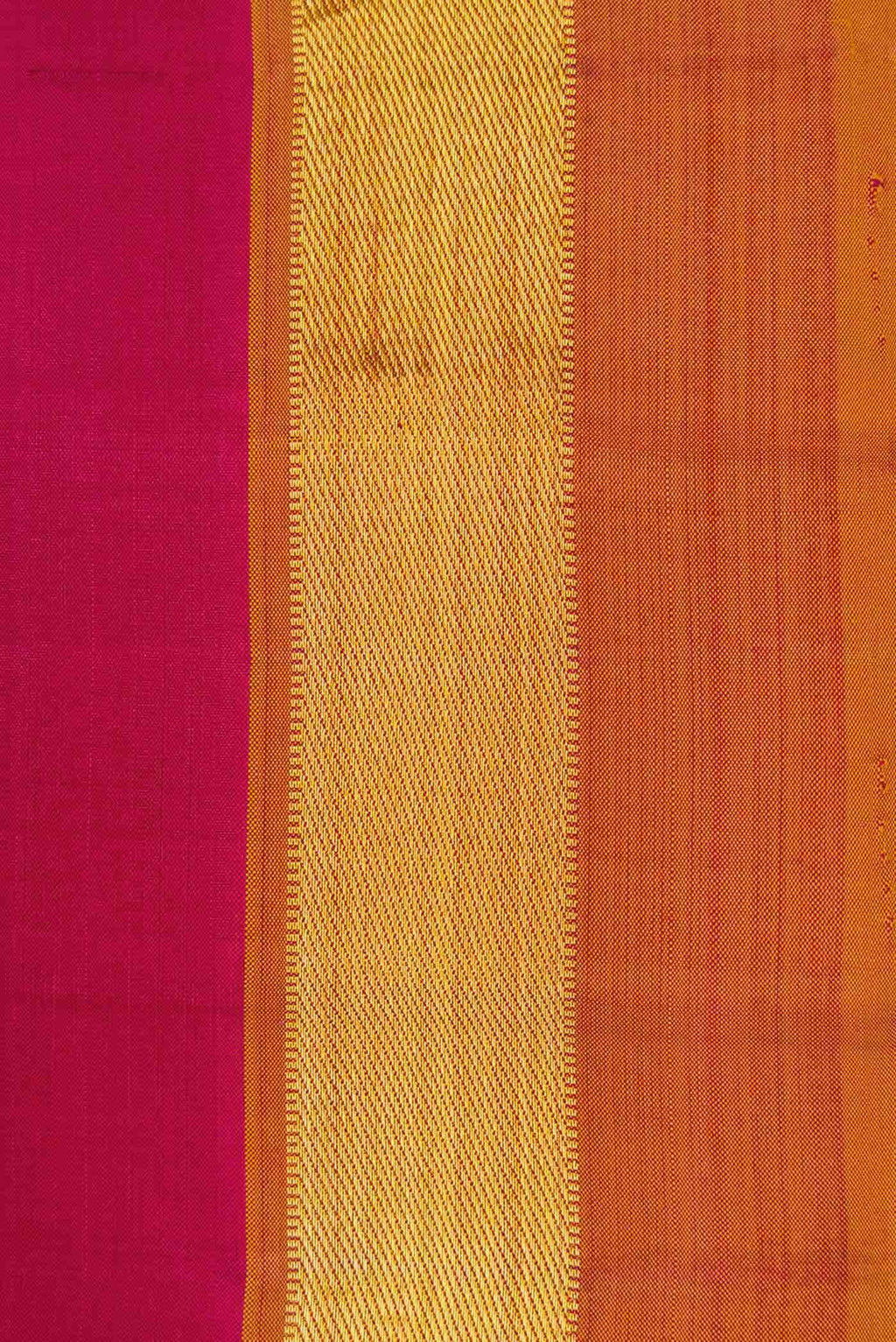 Pure Silk Pure Zari Maroon Dual Tone Kanchipuram Saree