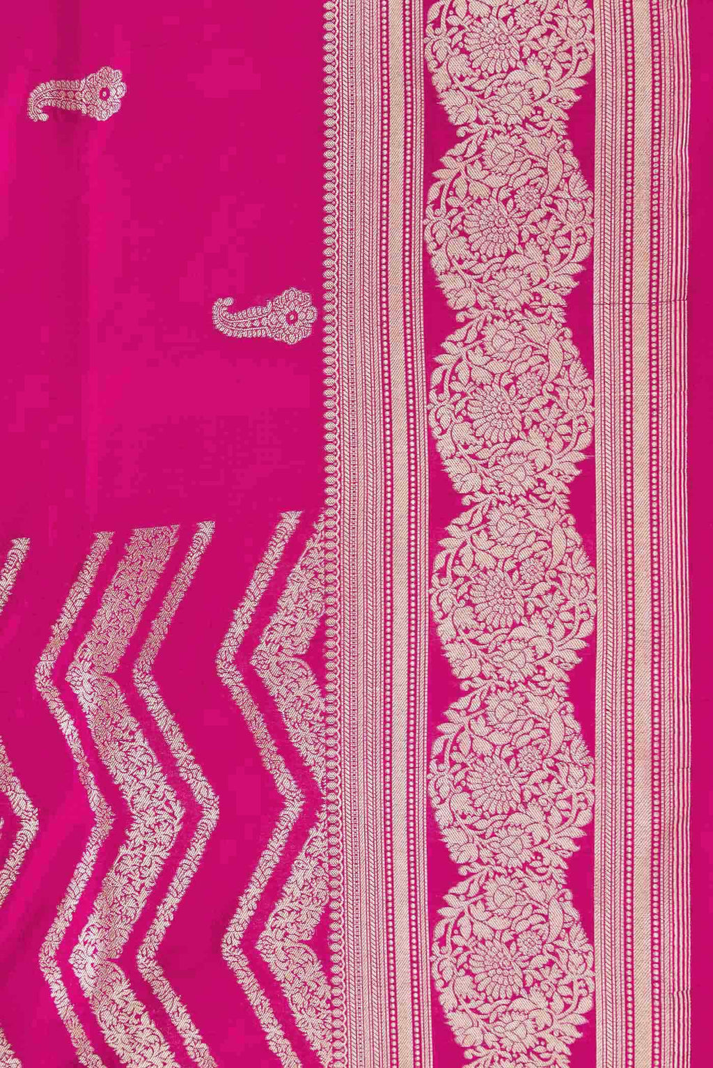 Pink Dual Tone Banarasi Silk Saree