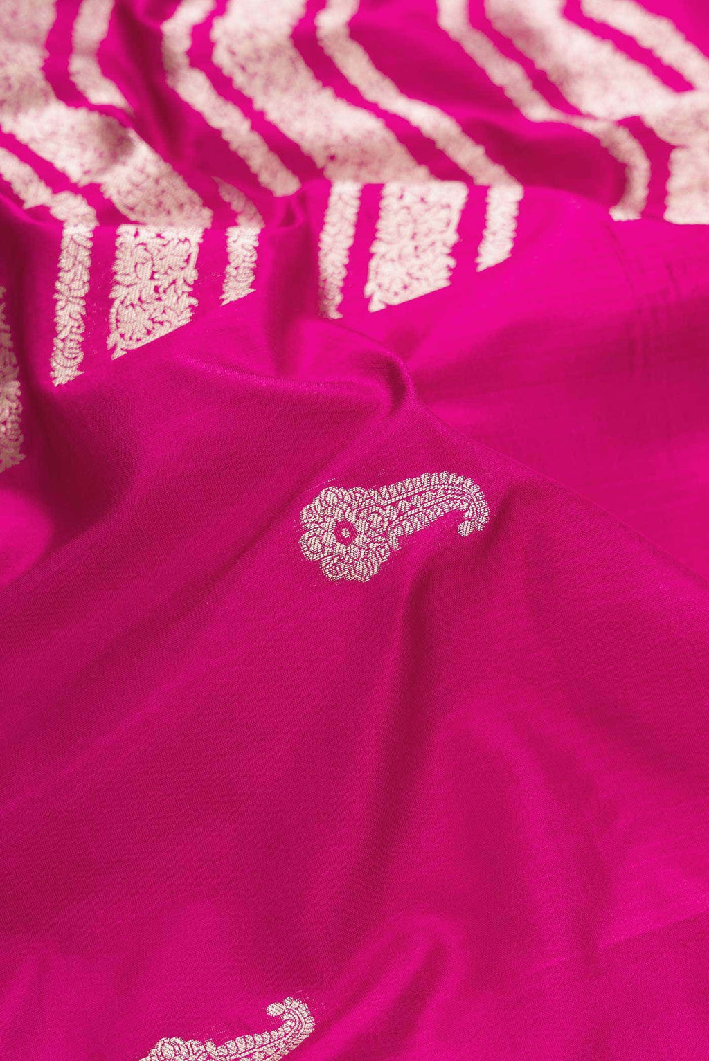 Pink Dual Tone Banarasi Silk Saree