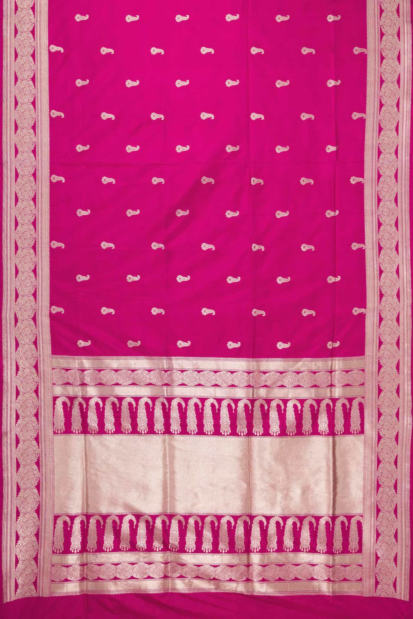Pink Dual Tone Banarasi Silk Saree