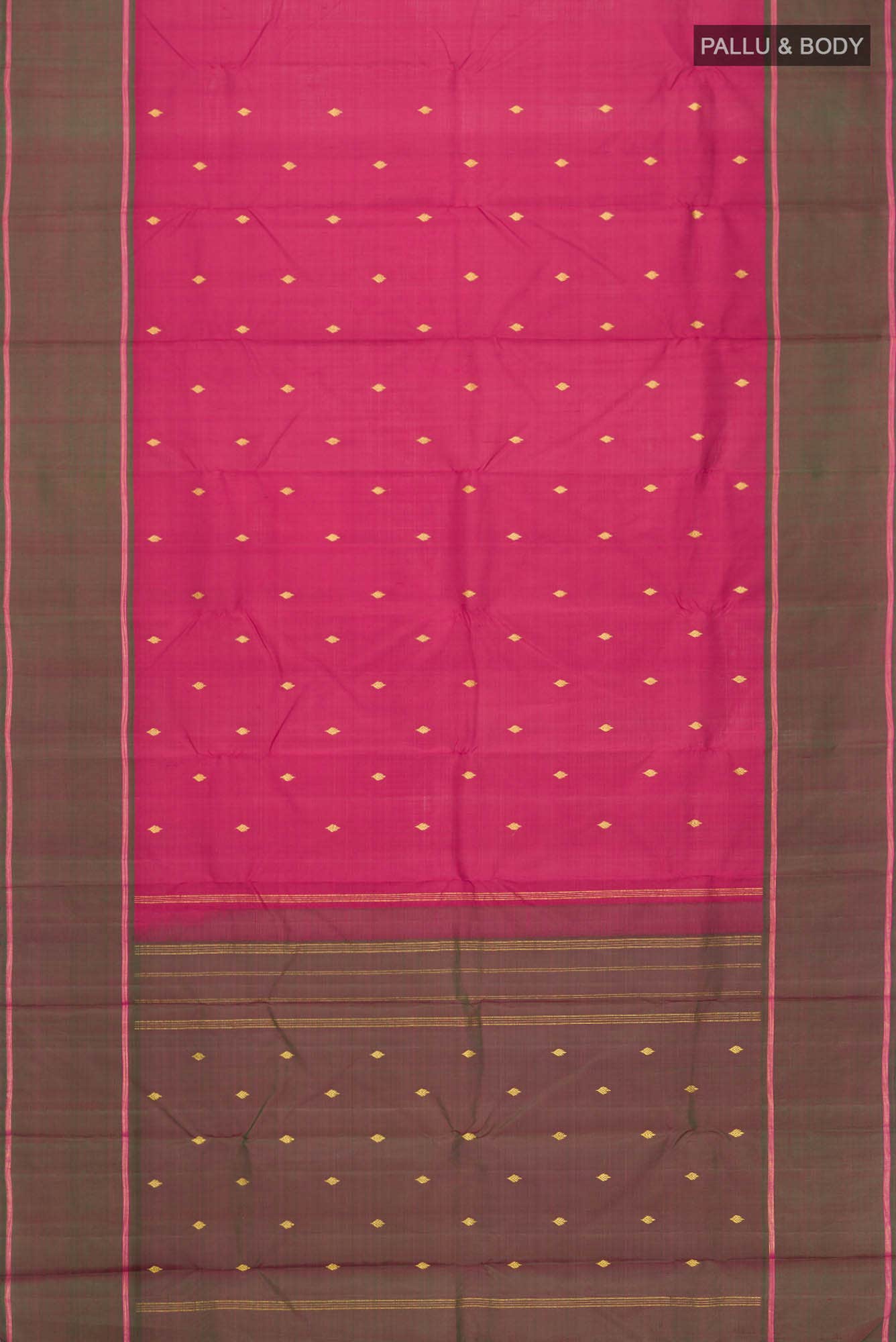Maroon Kanchipuram Silk Saree