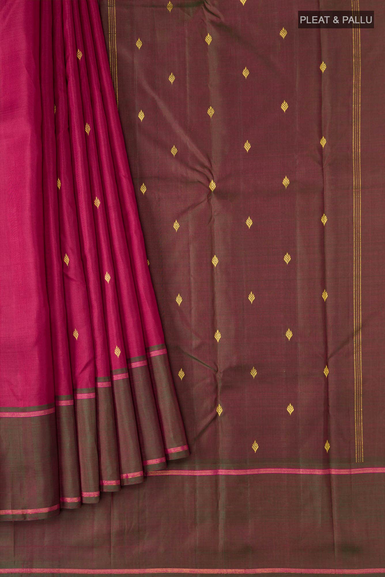 Maroon Kanchipuram Silk Saree