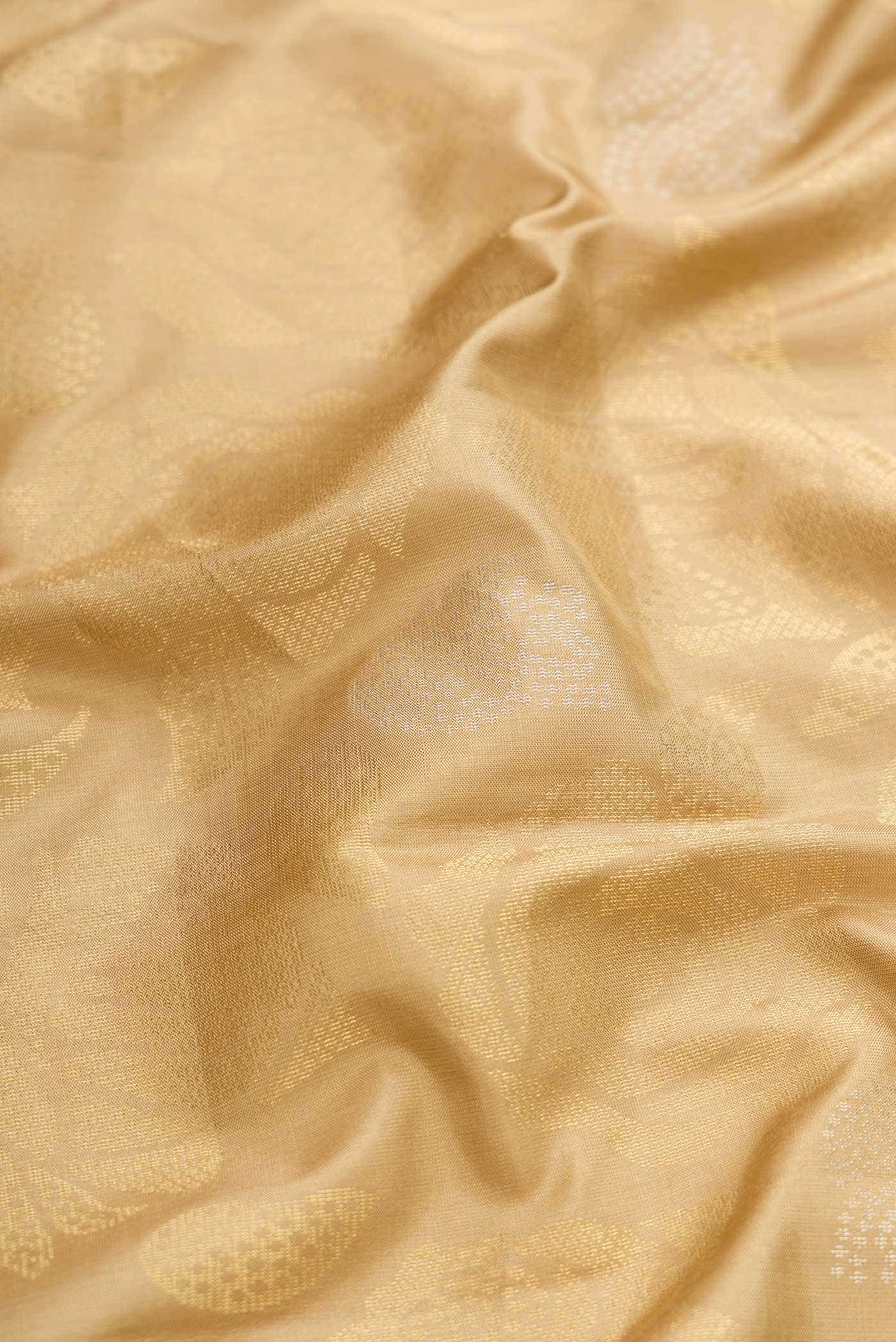 Gold Dual Tone Soft Silk Saree