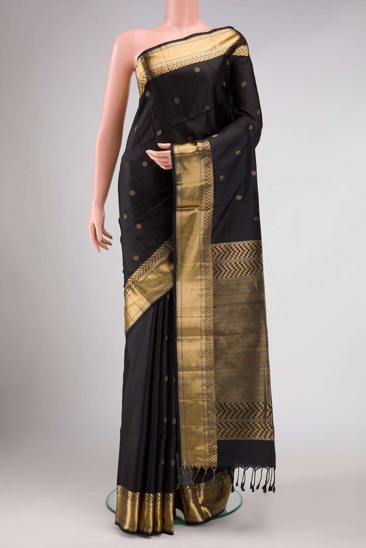 Black Soft Silk Saree