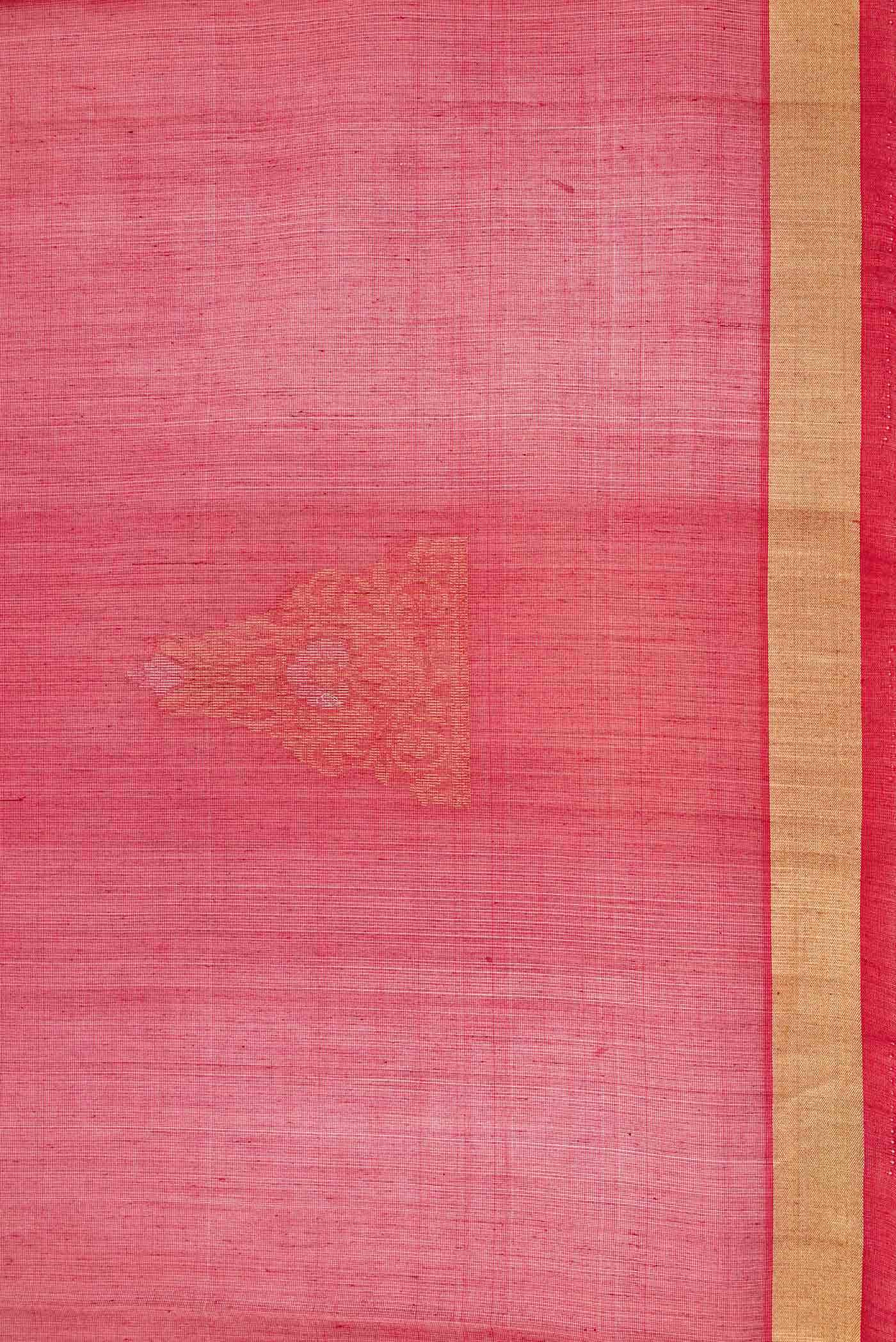 Red Dual Tone Silk Cotton Saree
