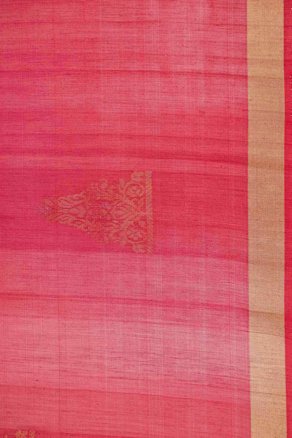 Red Dual Tone Silk Cotton Saree
