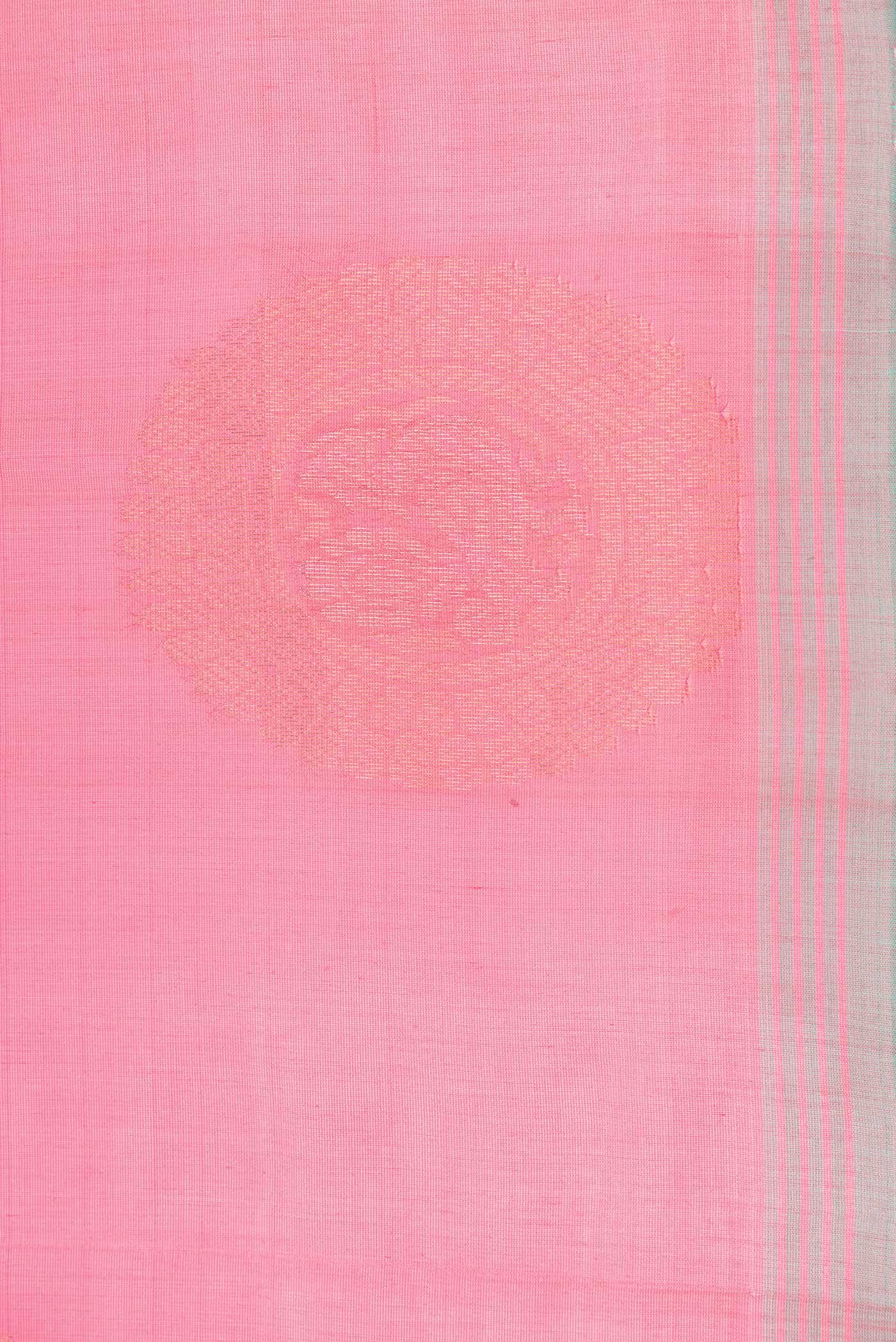 Pink Dual Tone Silk Cotton Saree