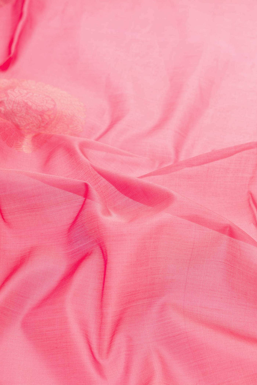 Pink Dual Tone Silk Cotton Saree