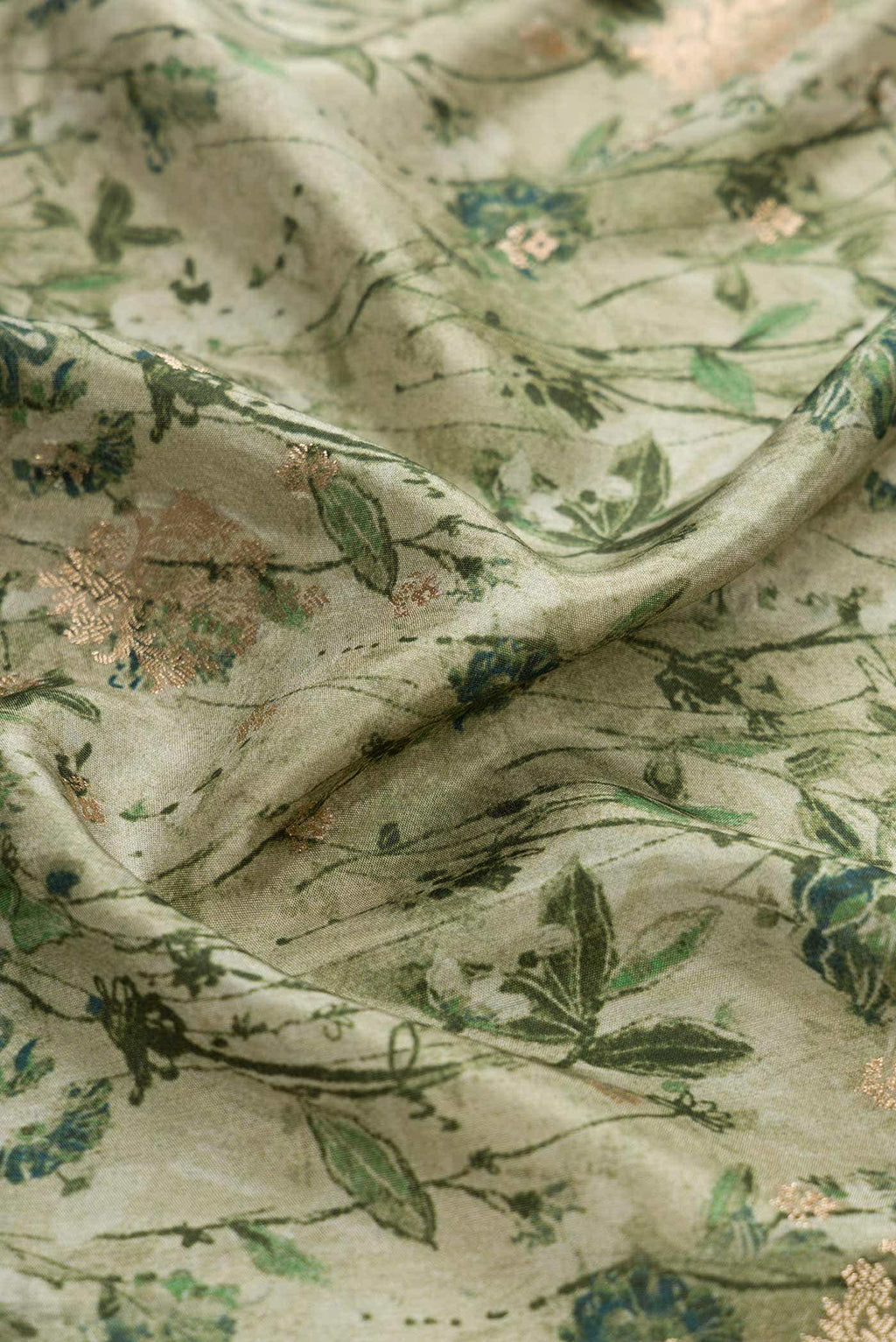 Light Green Tussar Silk Saree