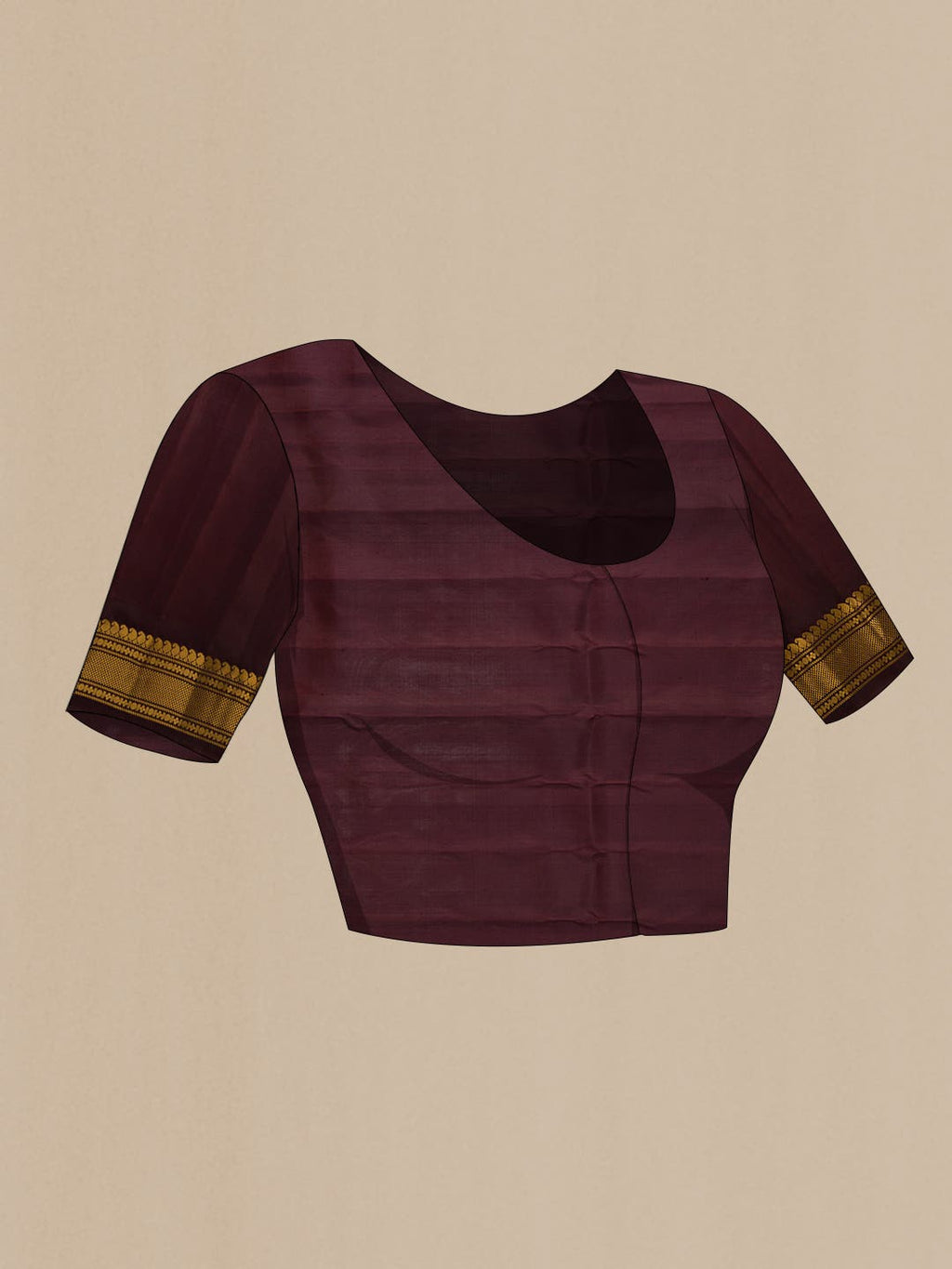 Golden Peach Gadwal Silk Saree