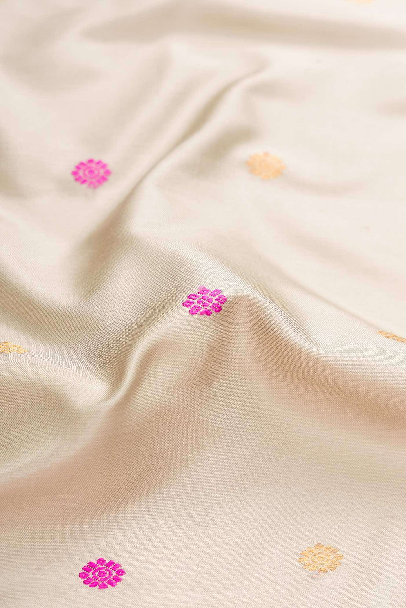 Beige Gadwal Silk Saree