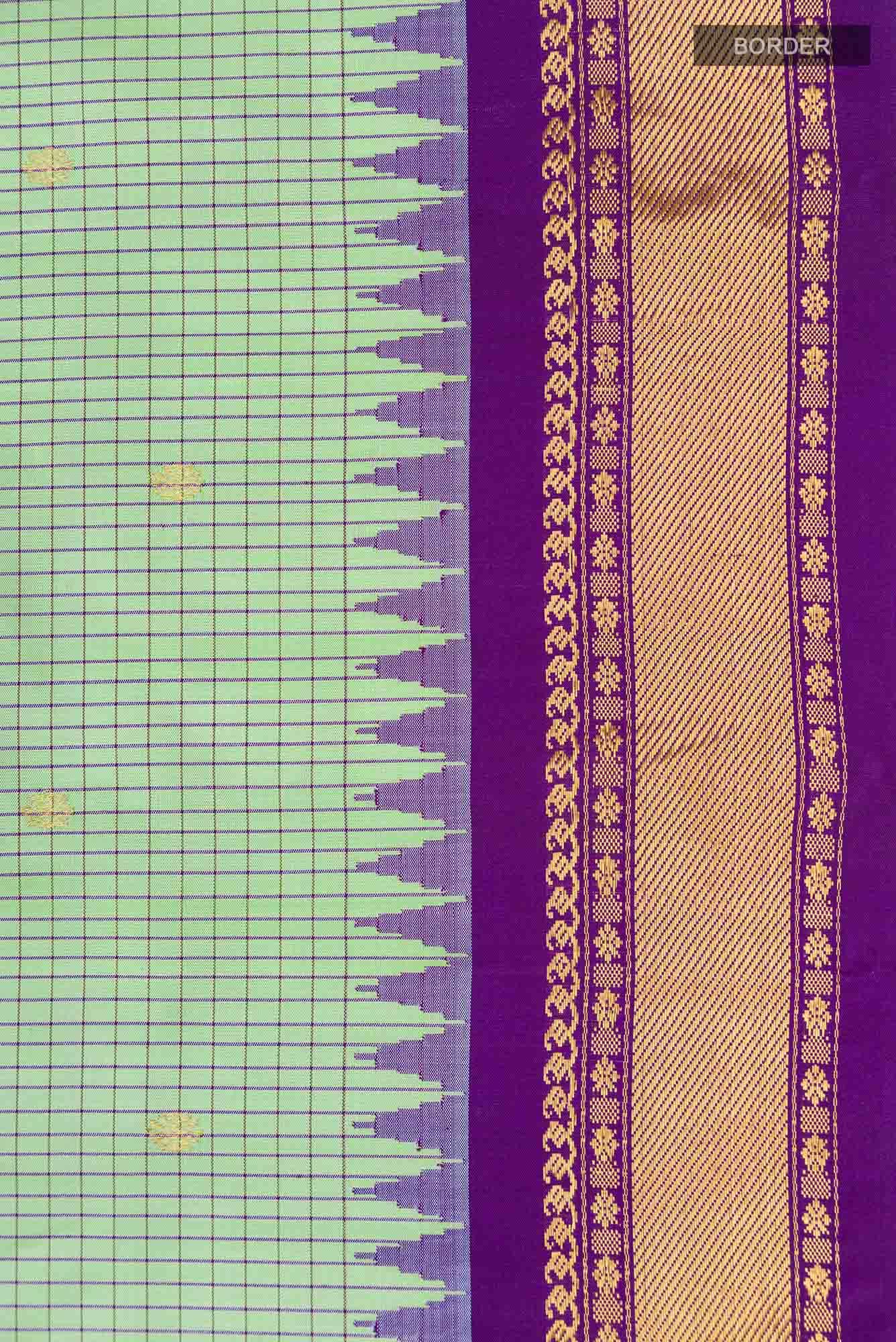 Green Gadwal Silk Saree