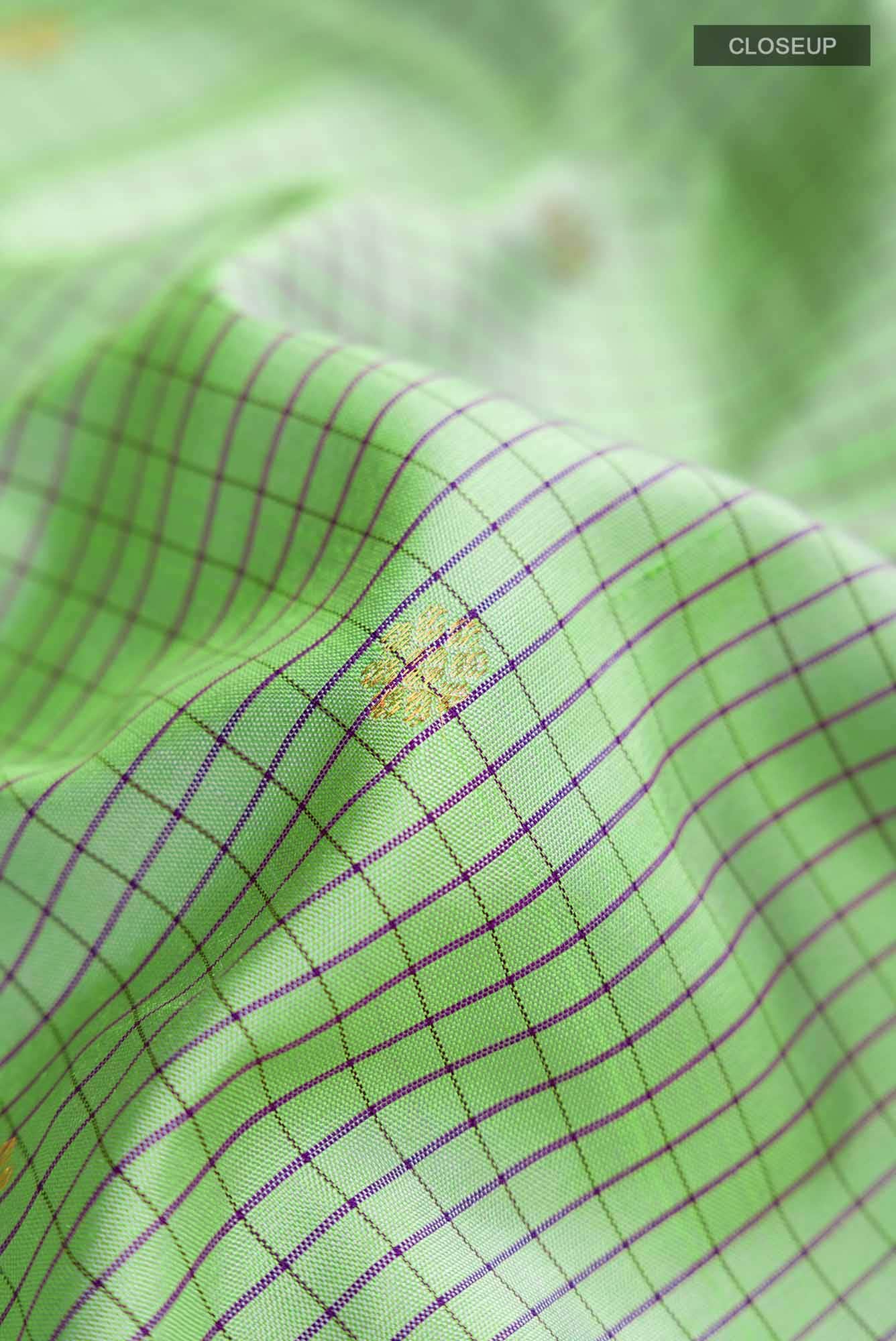 Green Gadwal Silk Saree