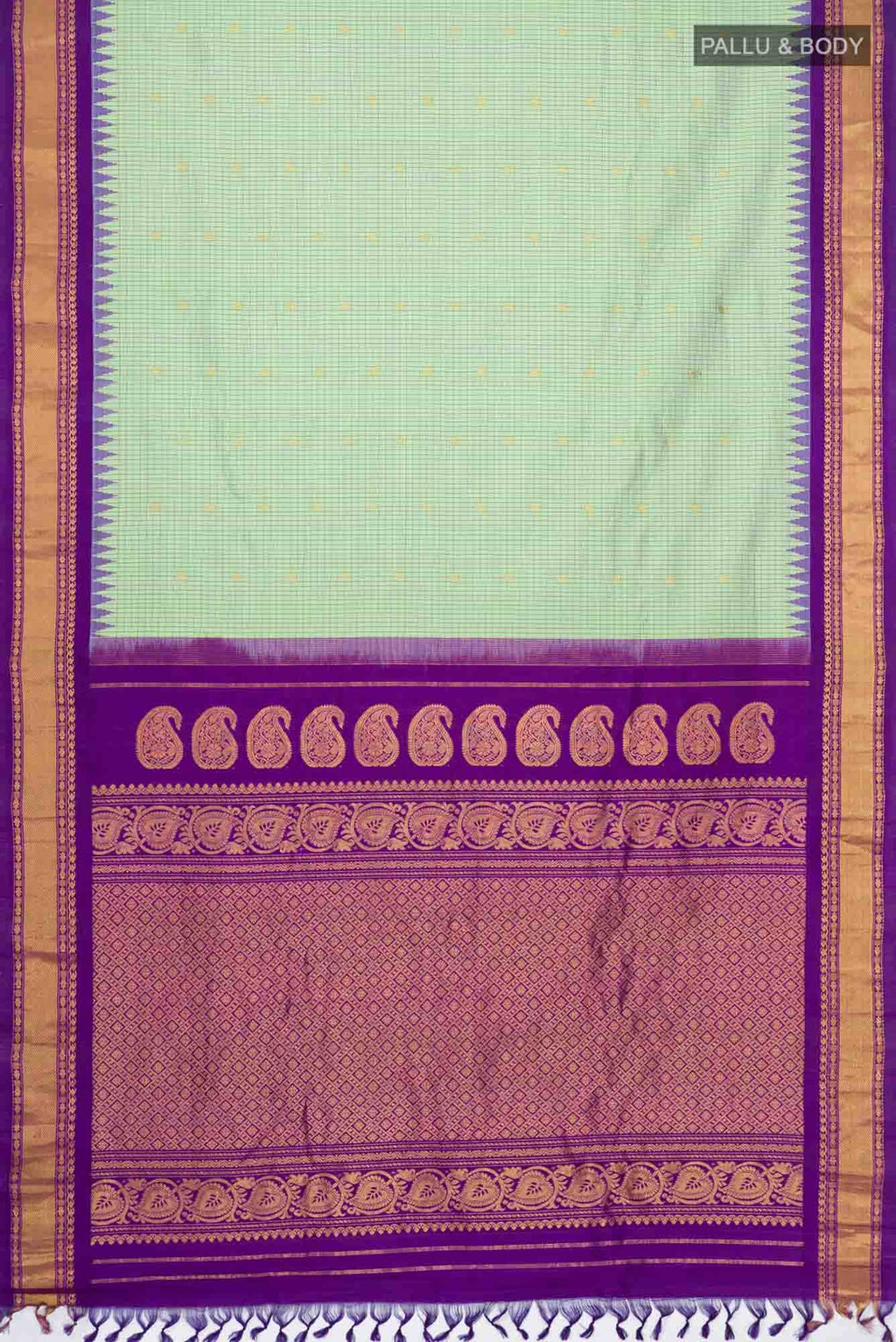 Green Gadwal Silk Saree