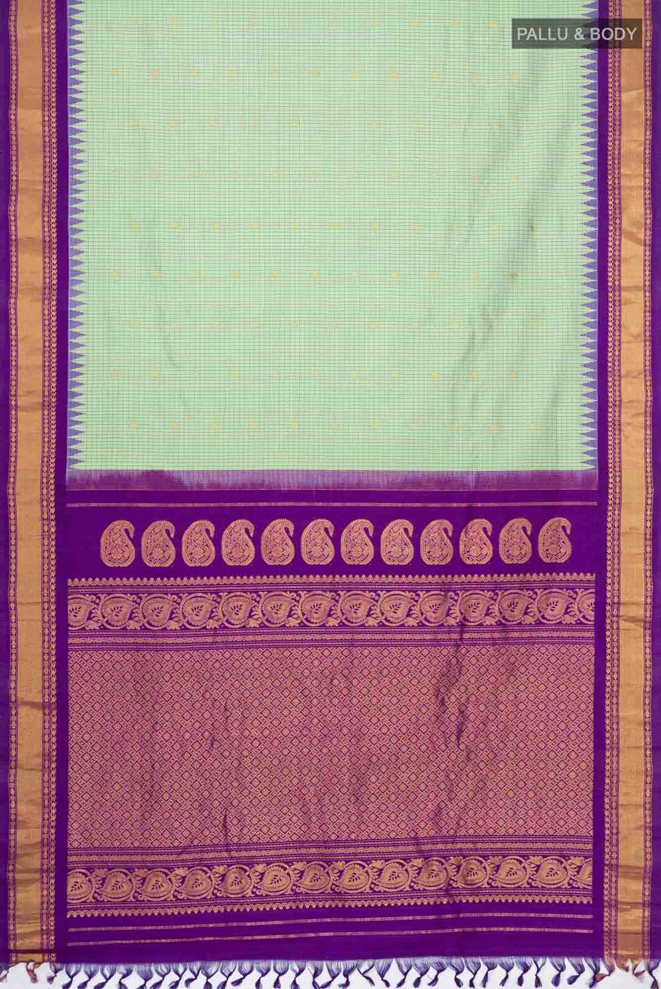 Green Gadwal Silk Saree