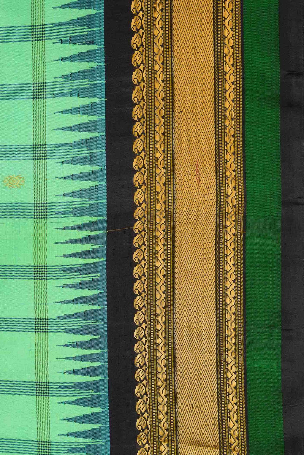 Light Green Gadwal Silk Saree