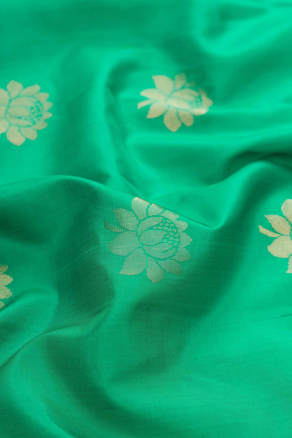 Green Dual Tone Soft Silk Saree