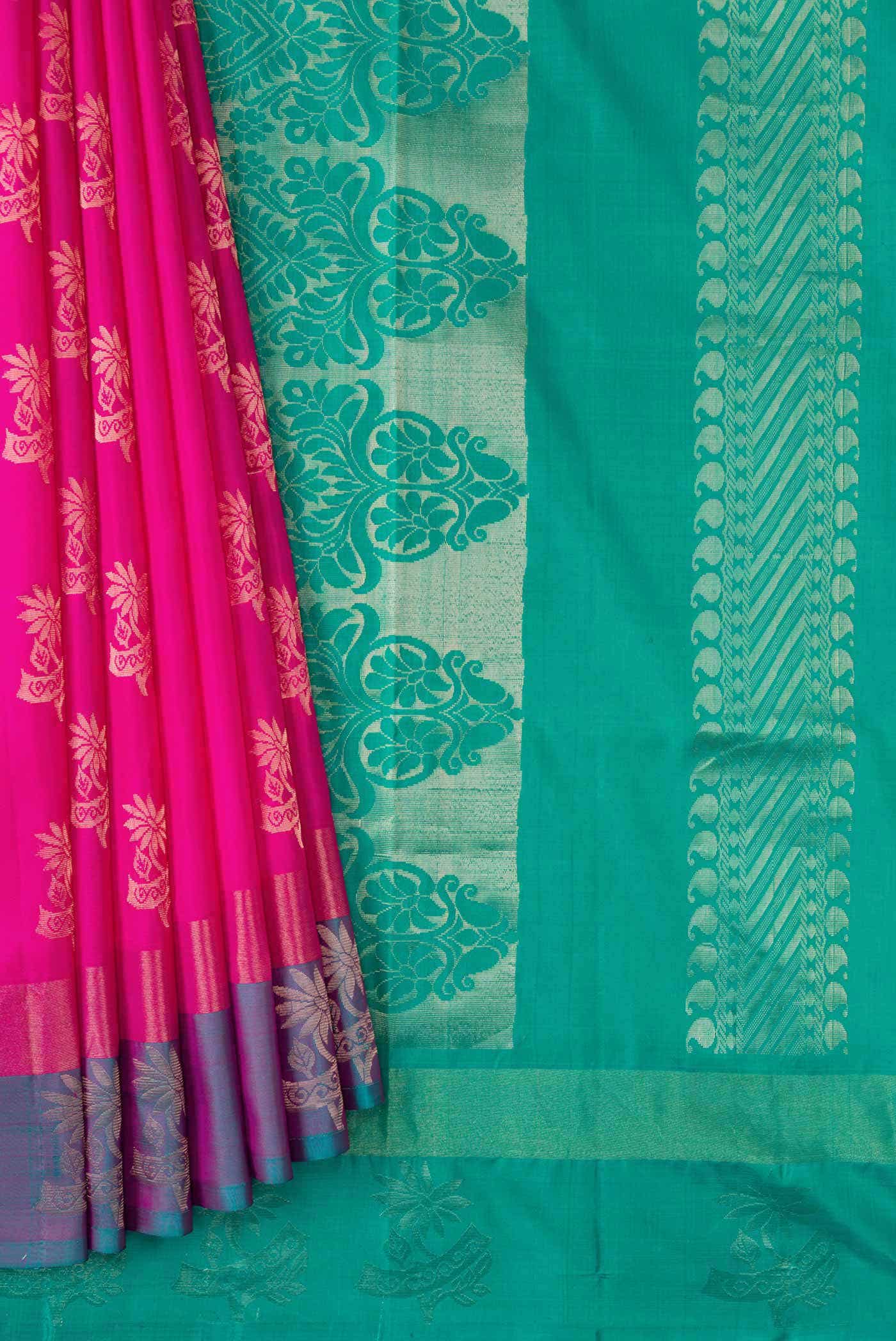 Rani Pink Soft Silk Saree
