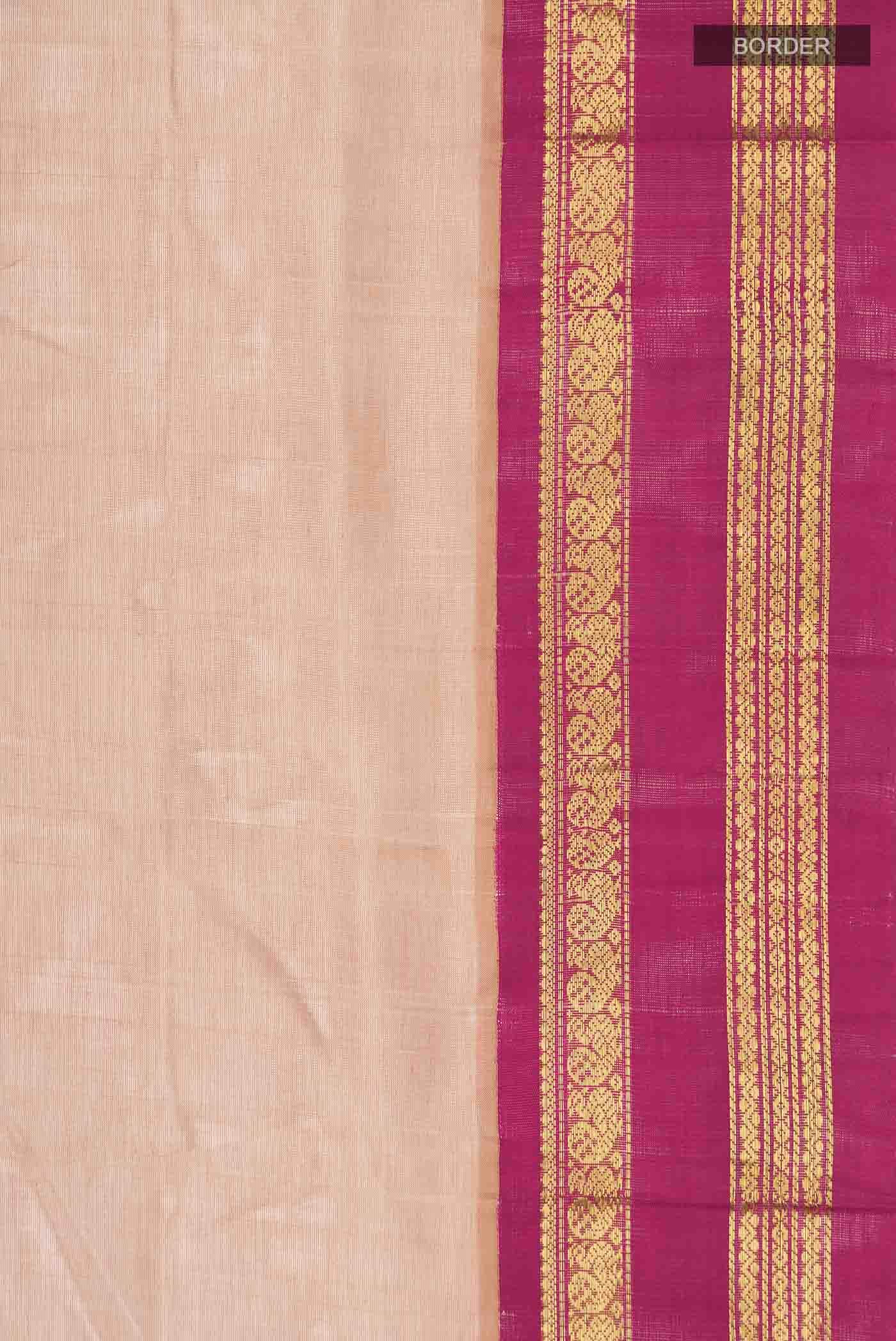 Brown Silk Cotton Saree