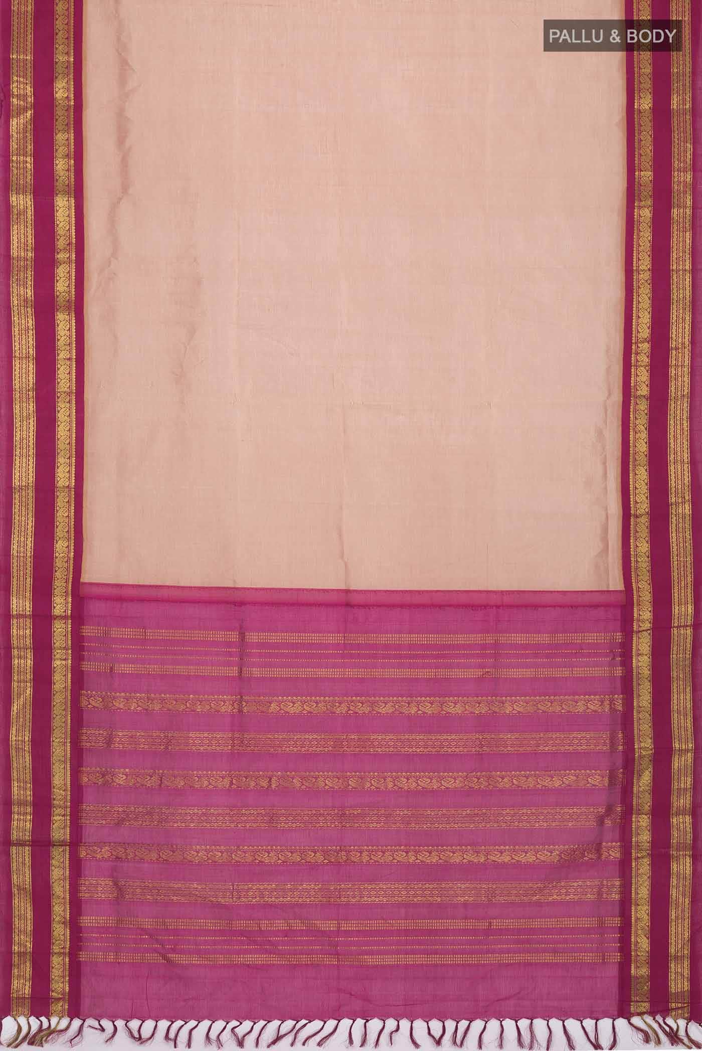 Brown Silk Cotton Saree