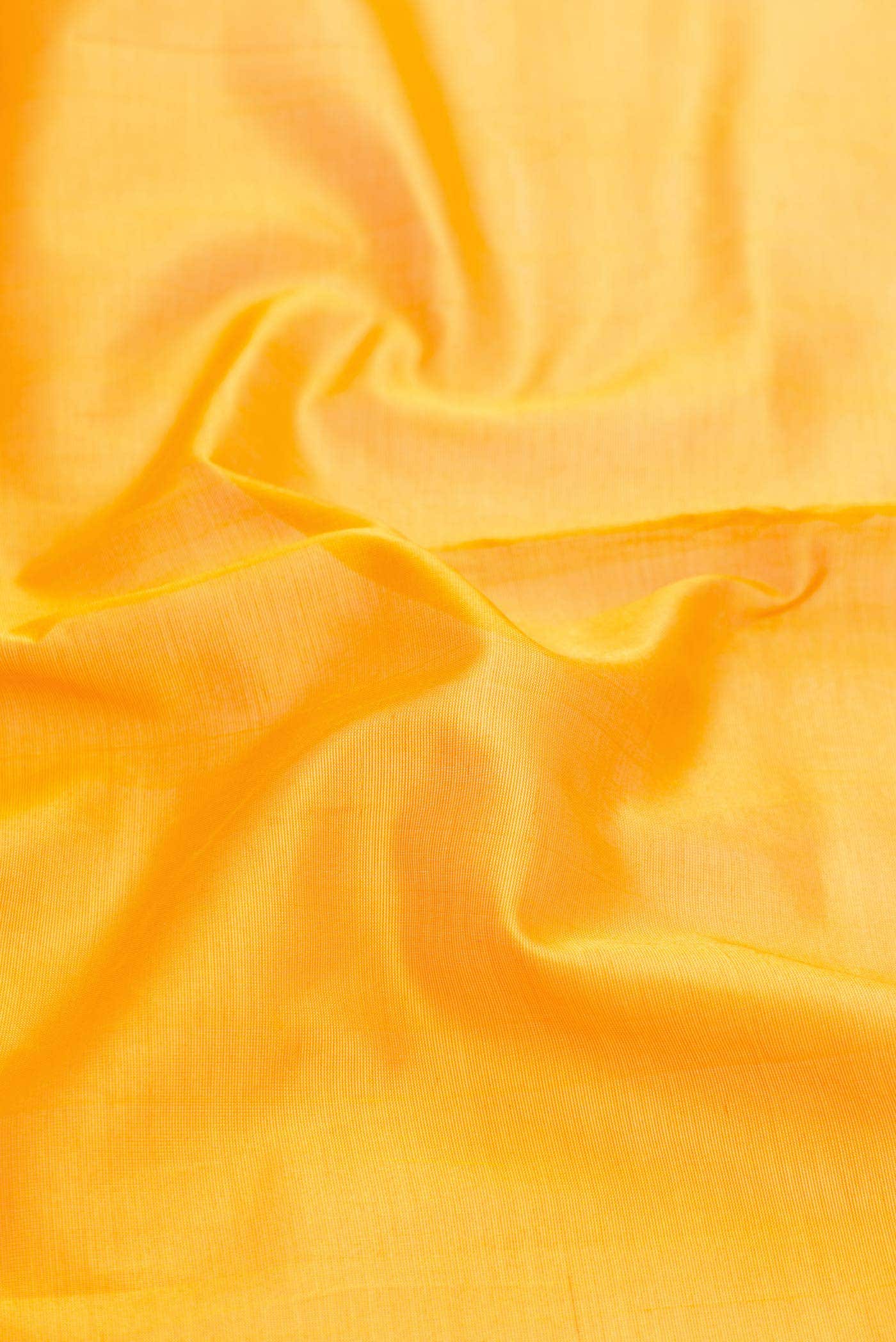Yellow Dual Tone Silk Cotton Saree