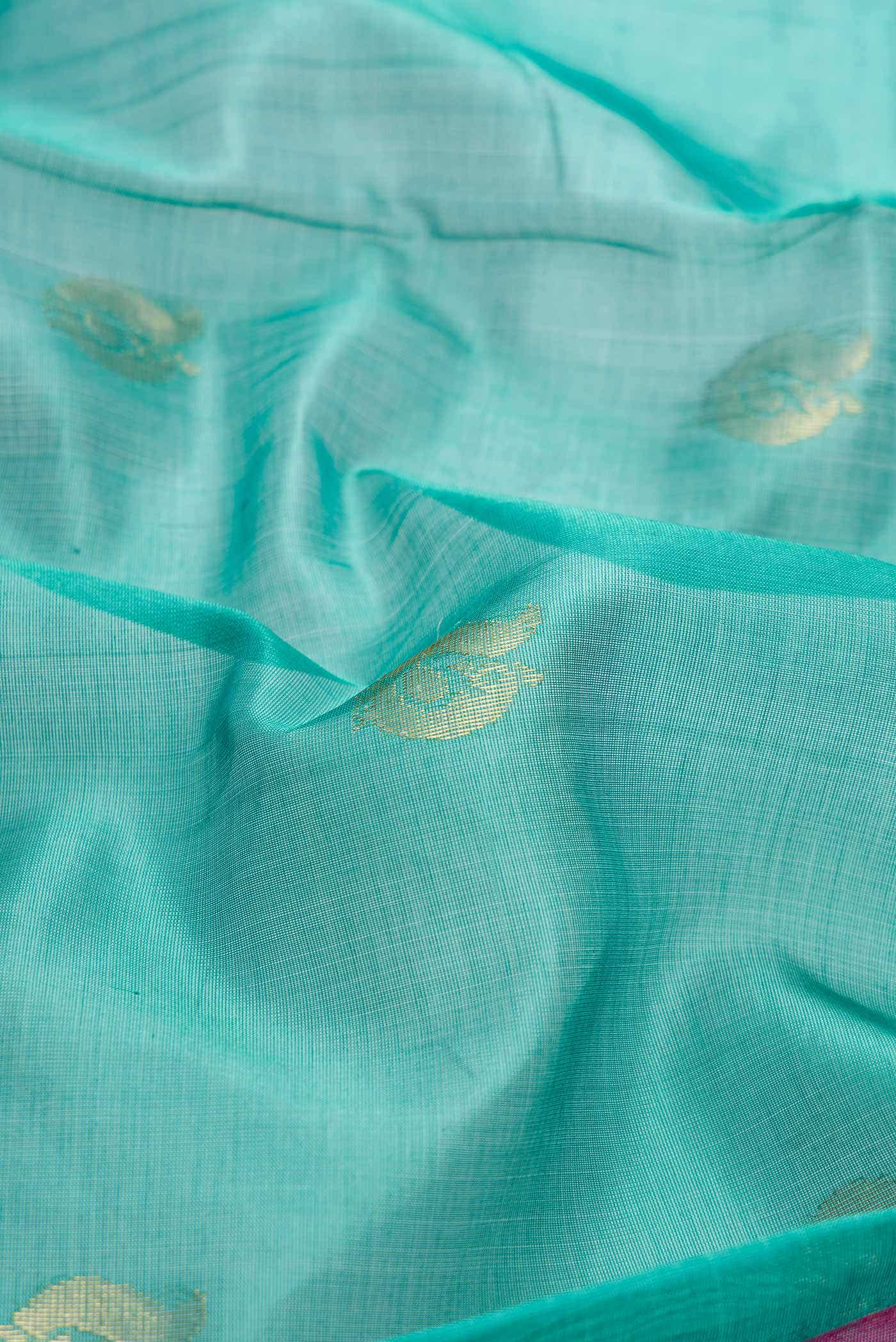Green Dual Tone Silk Cotton Saree