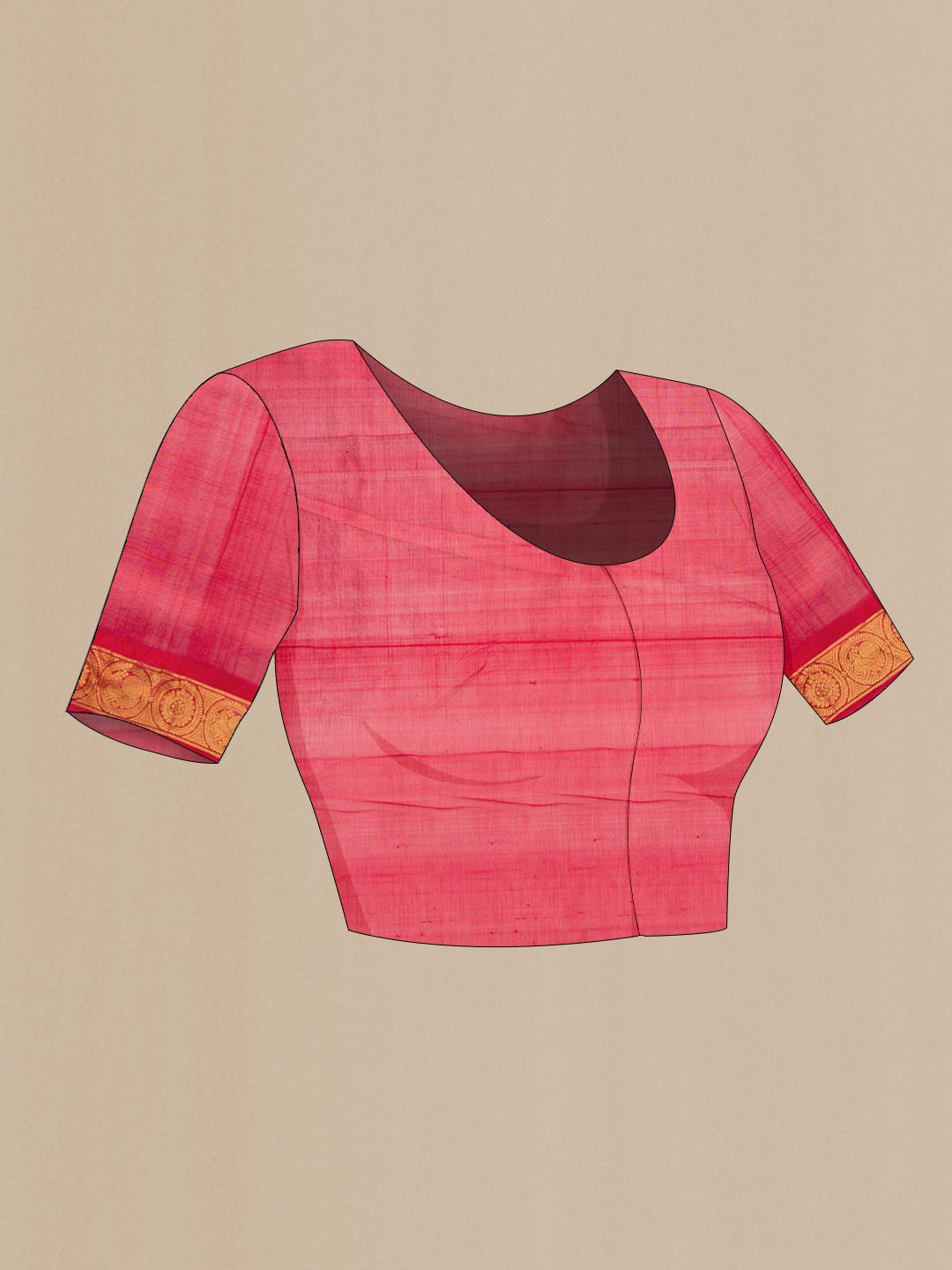 Coffee Brown Dual Tone Silk Cotton Saree