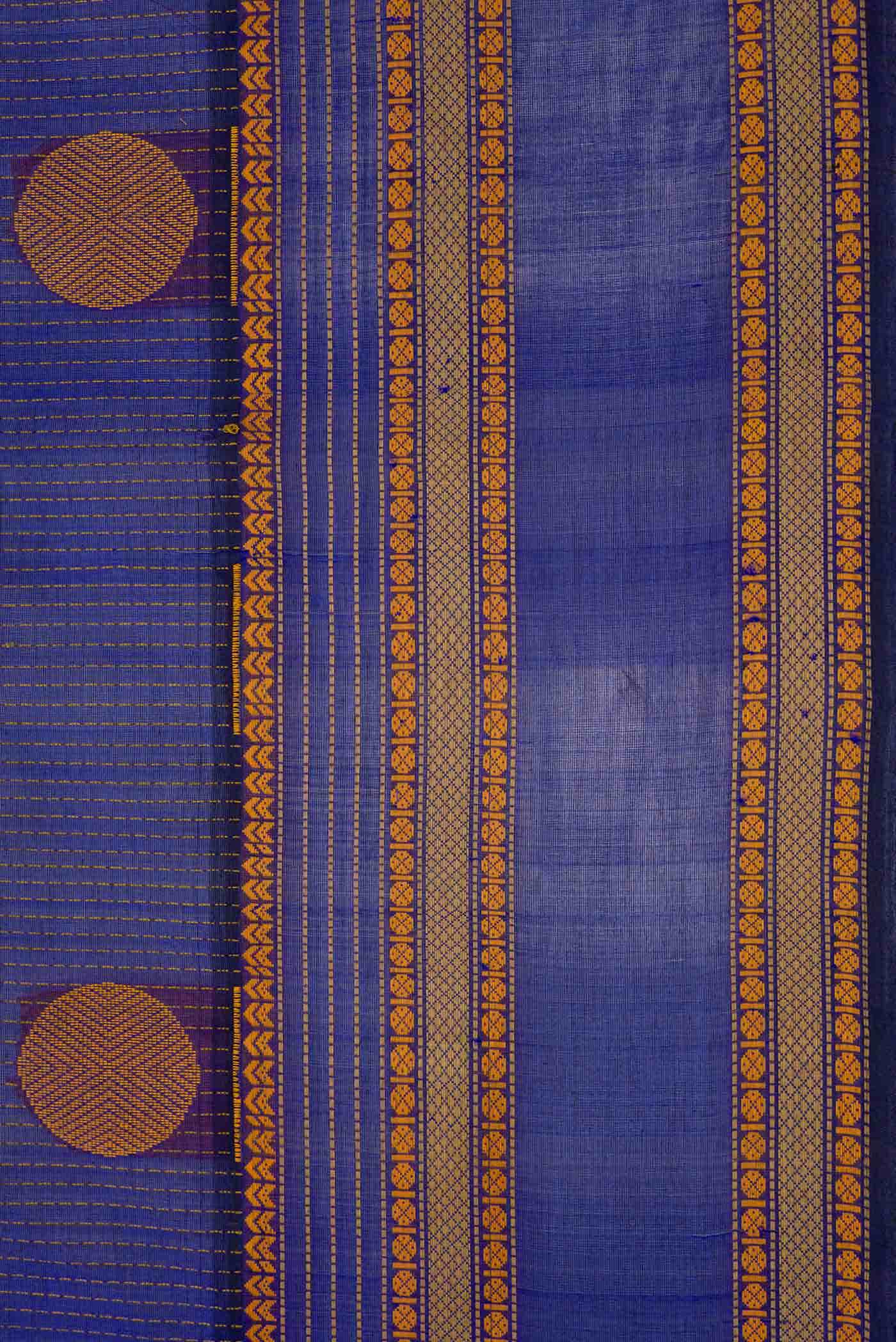 Royal Blue Silk Cotton Saree
