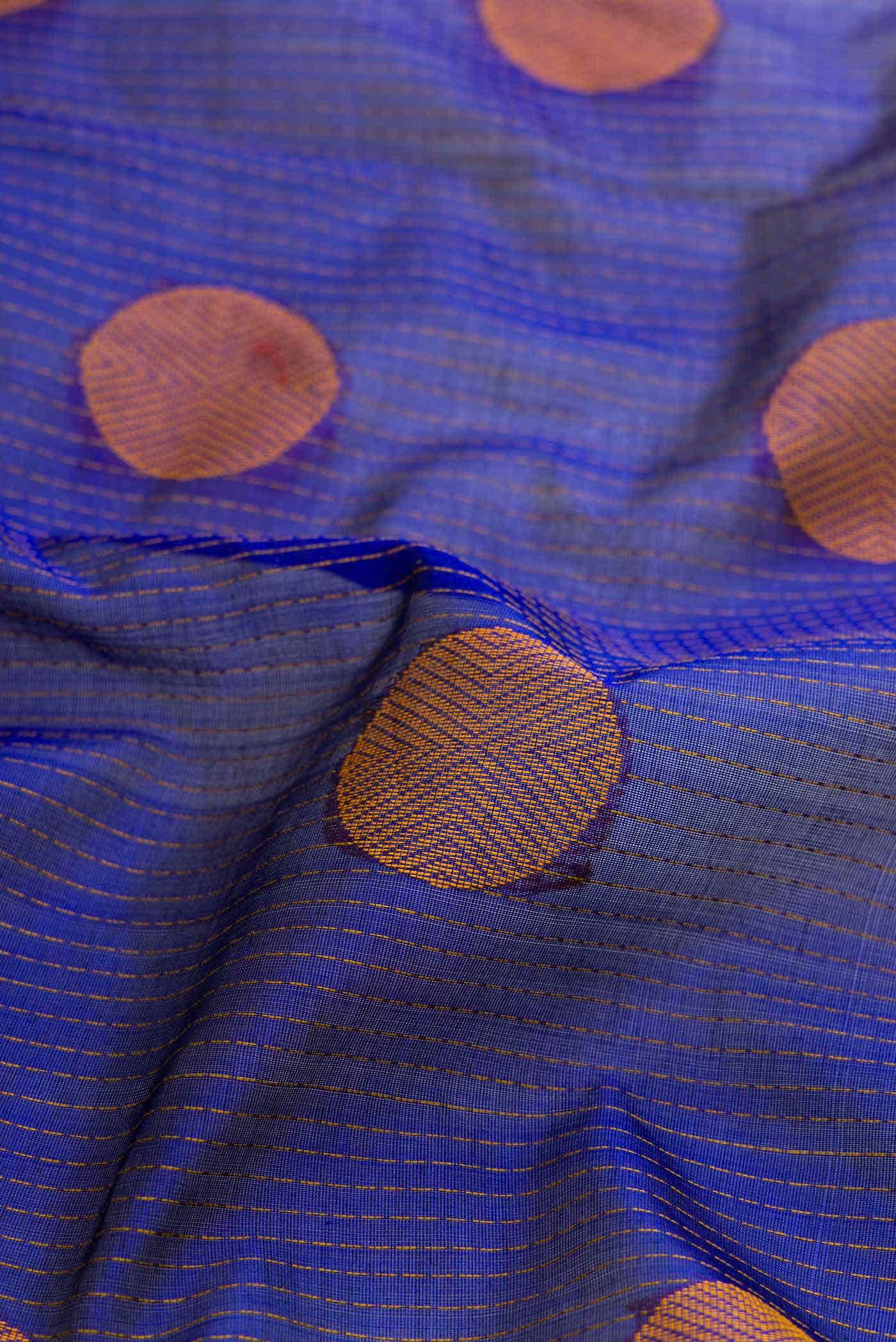 Royal Blue Silk Cotton Saree