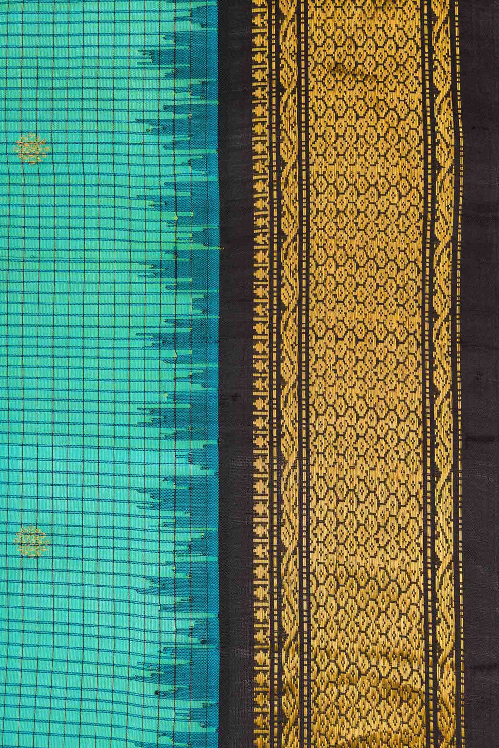 Green Gadwal Silk Saree