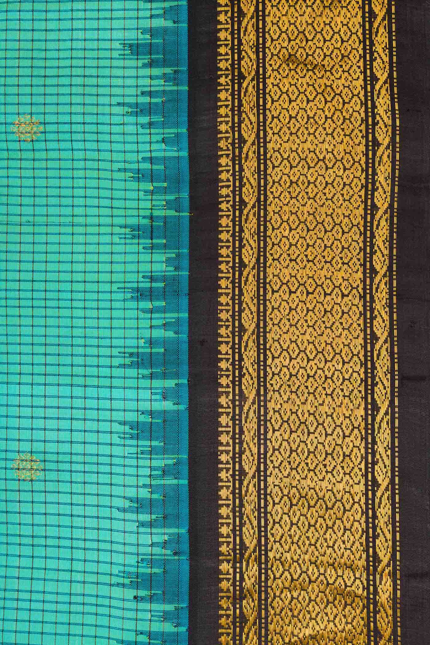 Green Gadwal Silk Saree
