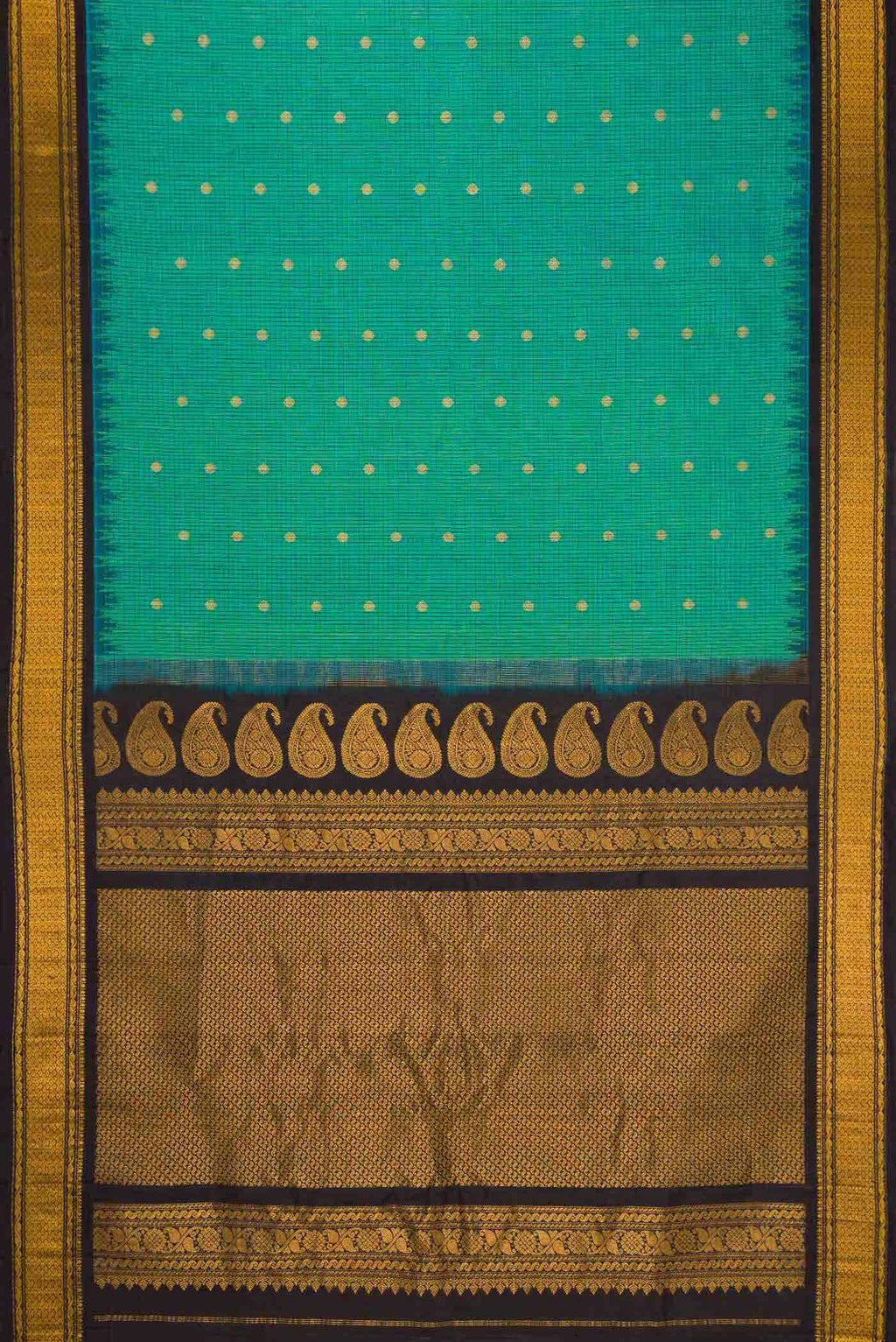 Green Gadwal Silk Saree