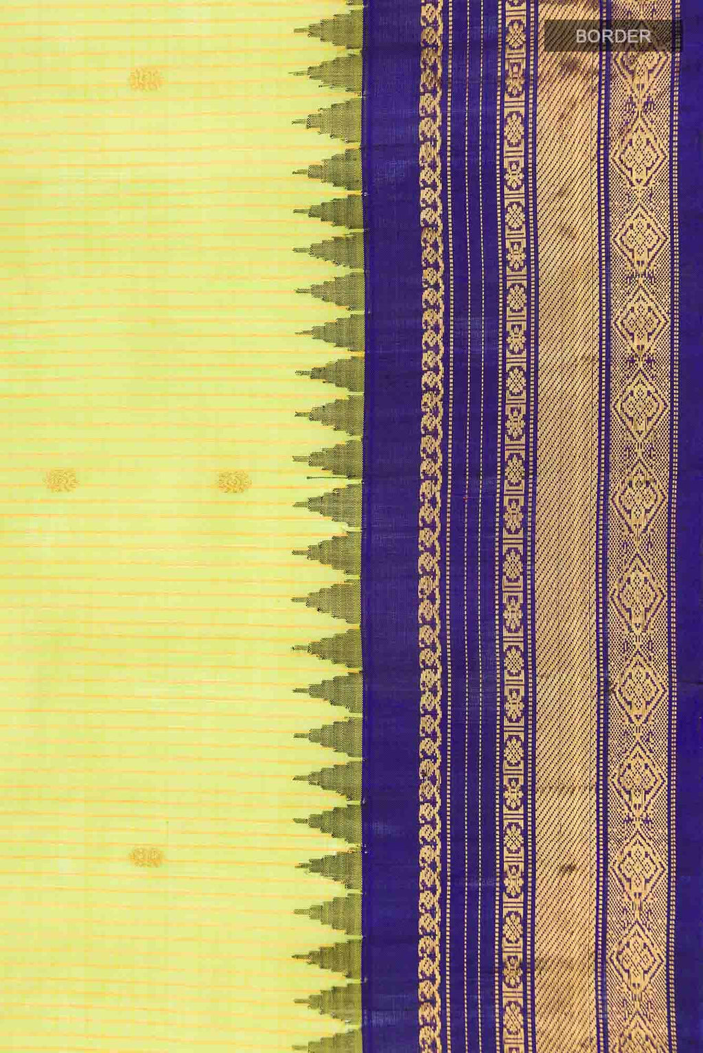 Green Gadwal Silk Cotton Saree