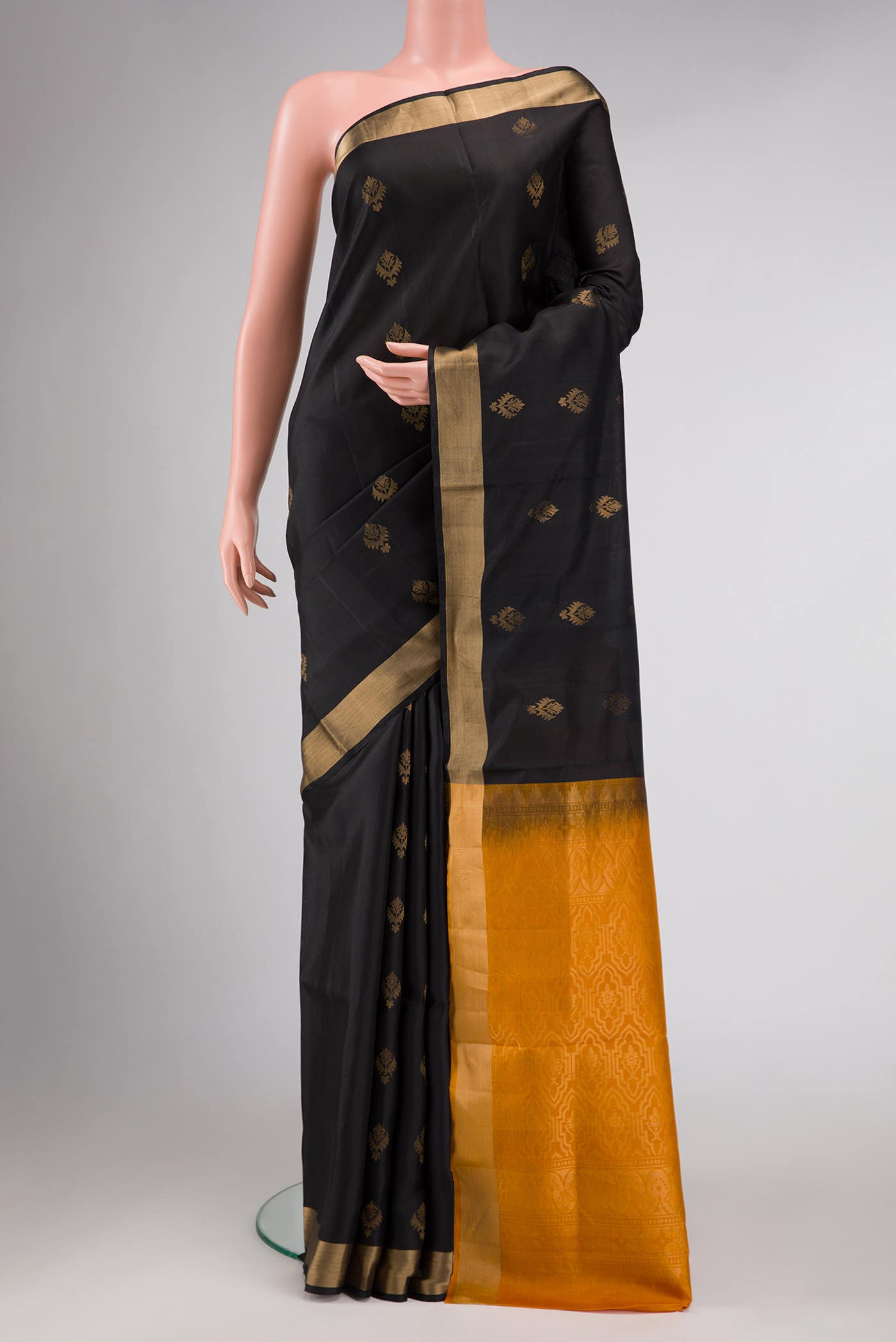 Black Soft Silk Saree