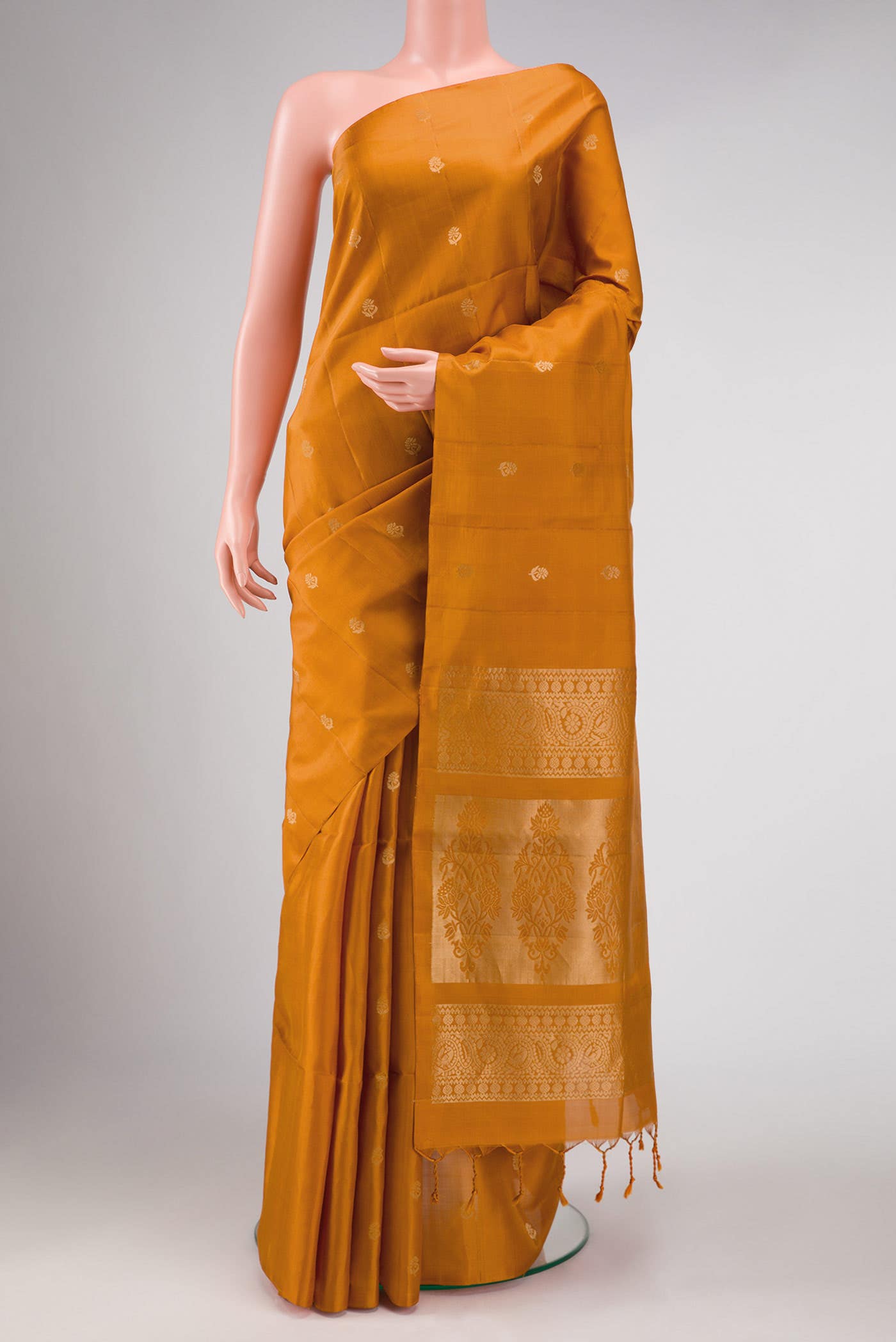 Mustard Soft Silk Saree