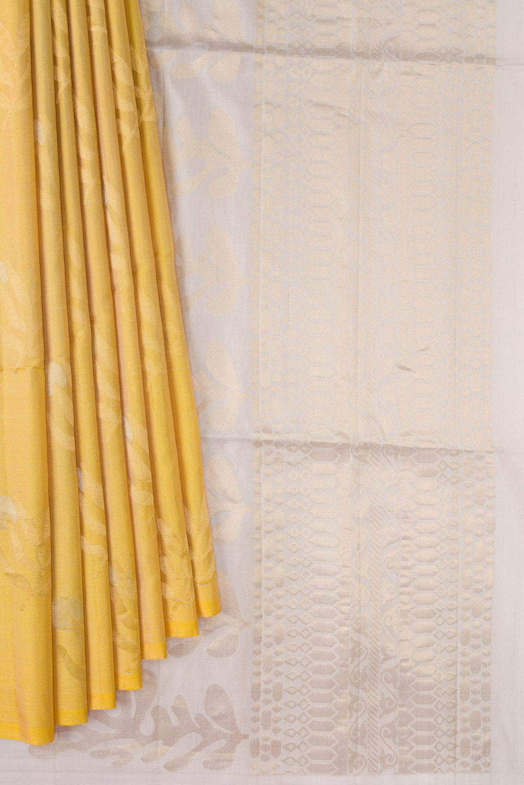 Gold Dual Tone Soft Silk Saree