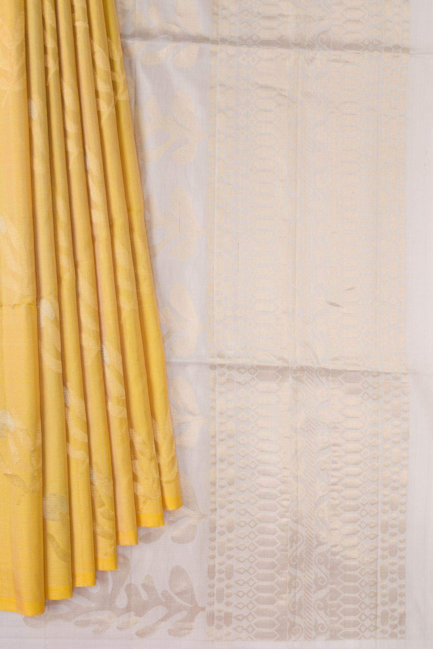 Gold Dual Tone Soft Silk Saree