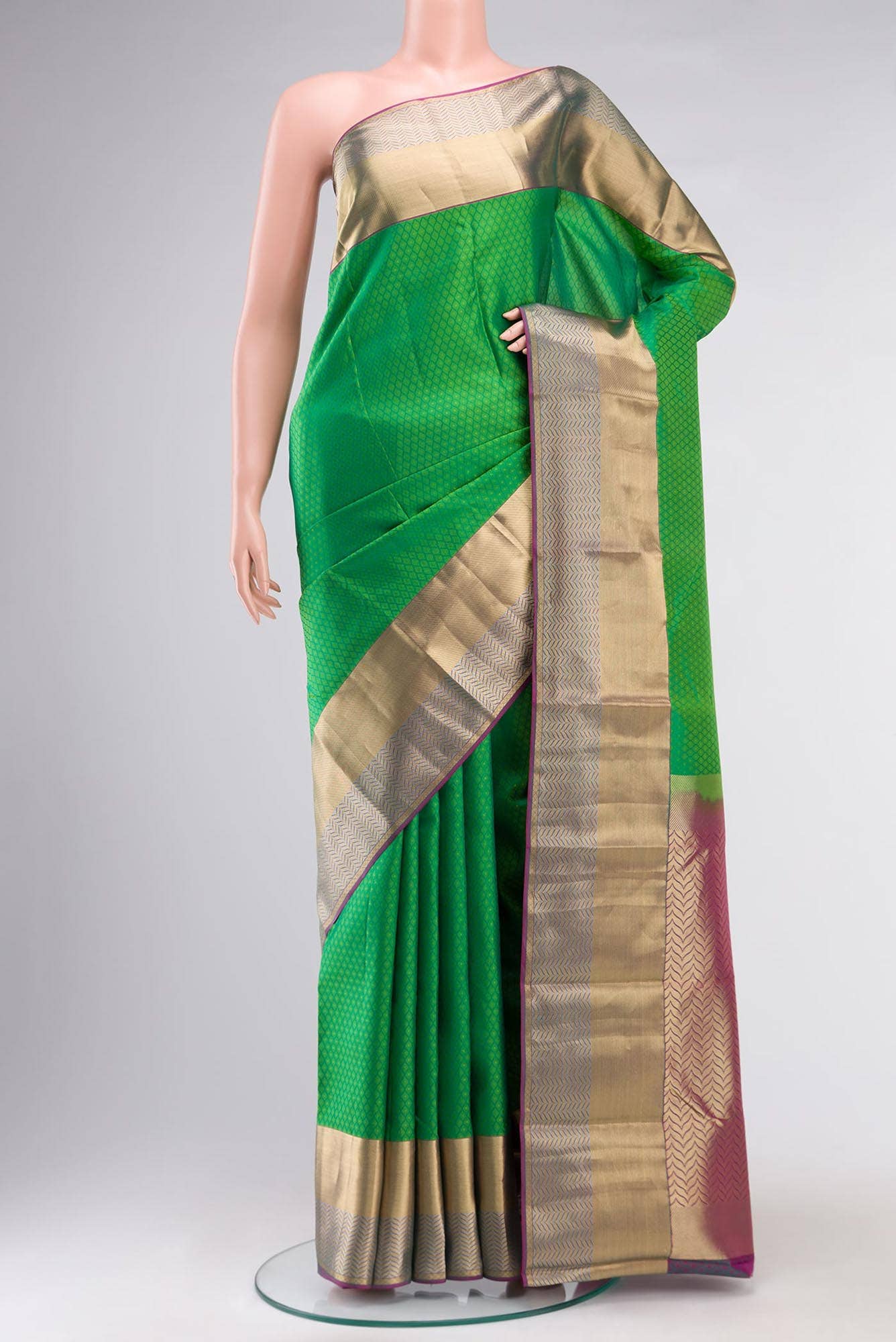 Green Kanchipuram Silk Saree