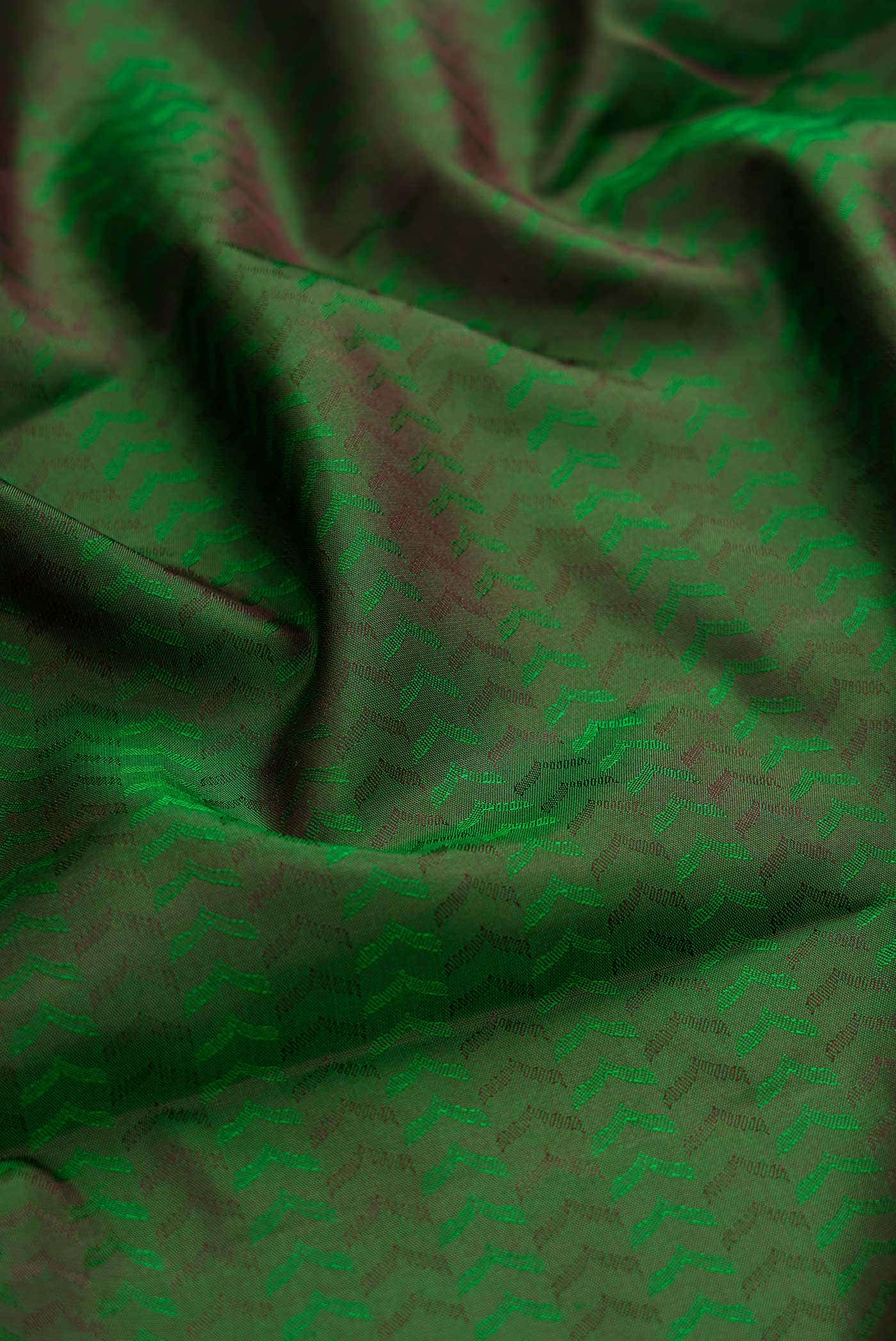 Green Dual Tone Kanchipuram Silk Saree