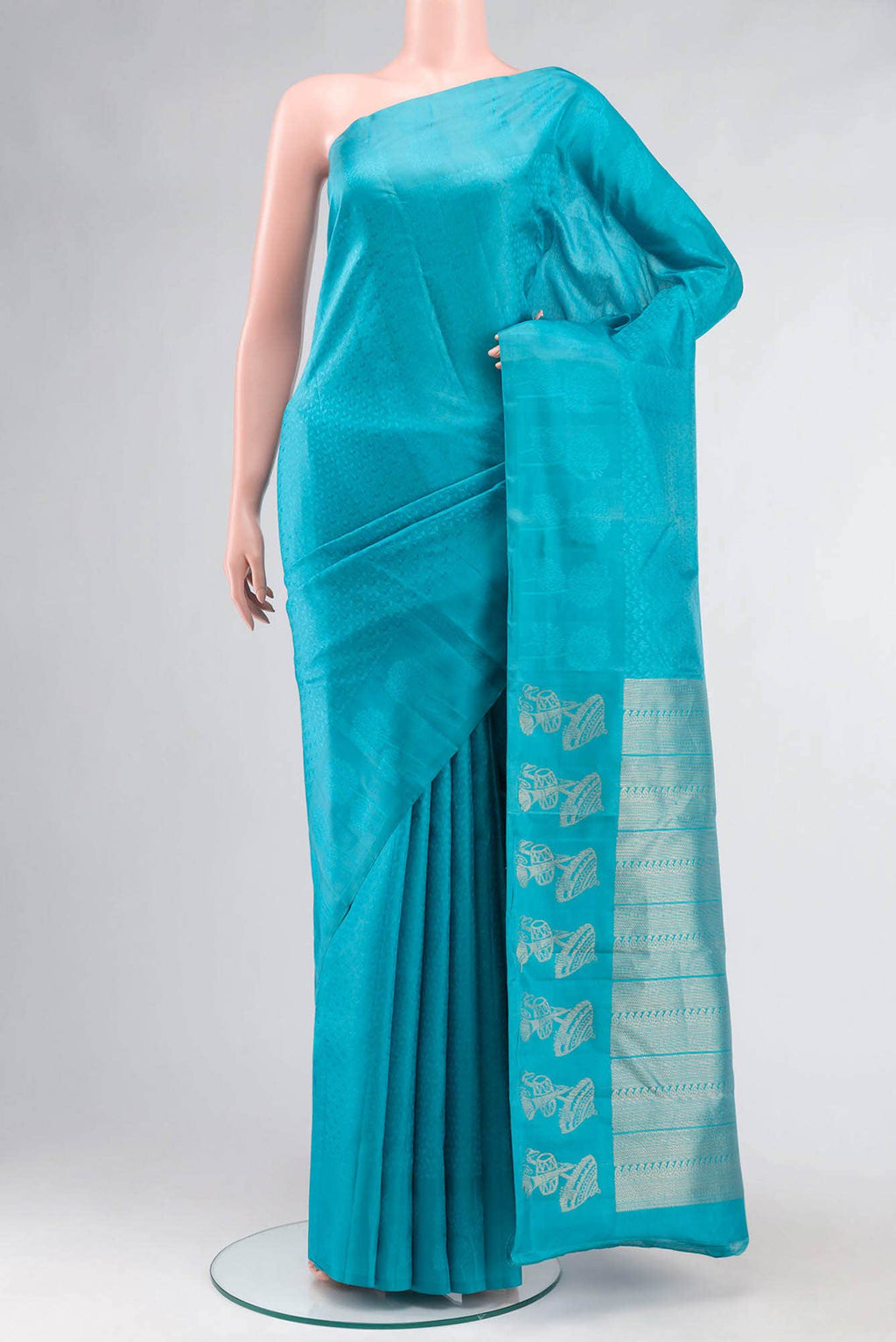 Blue Kanchipuram Silk Saree