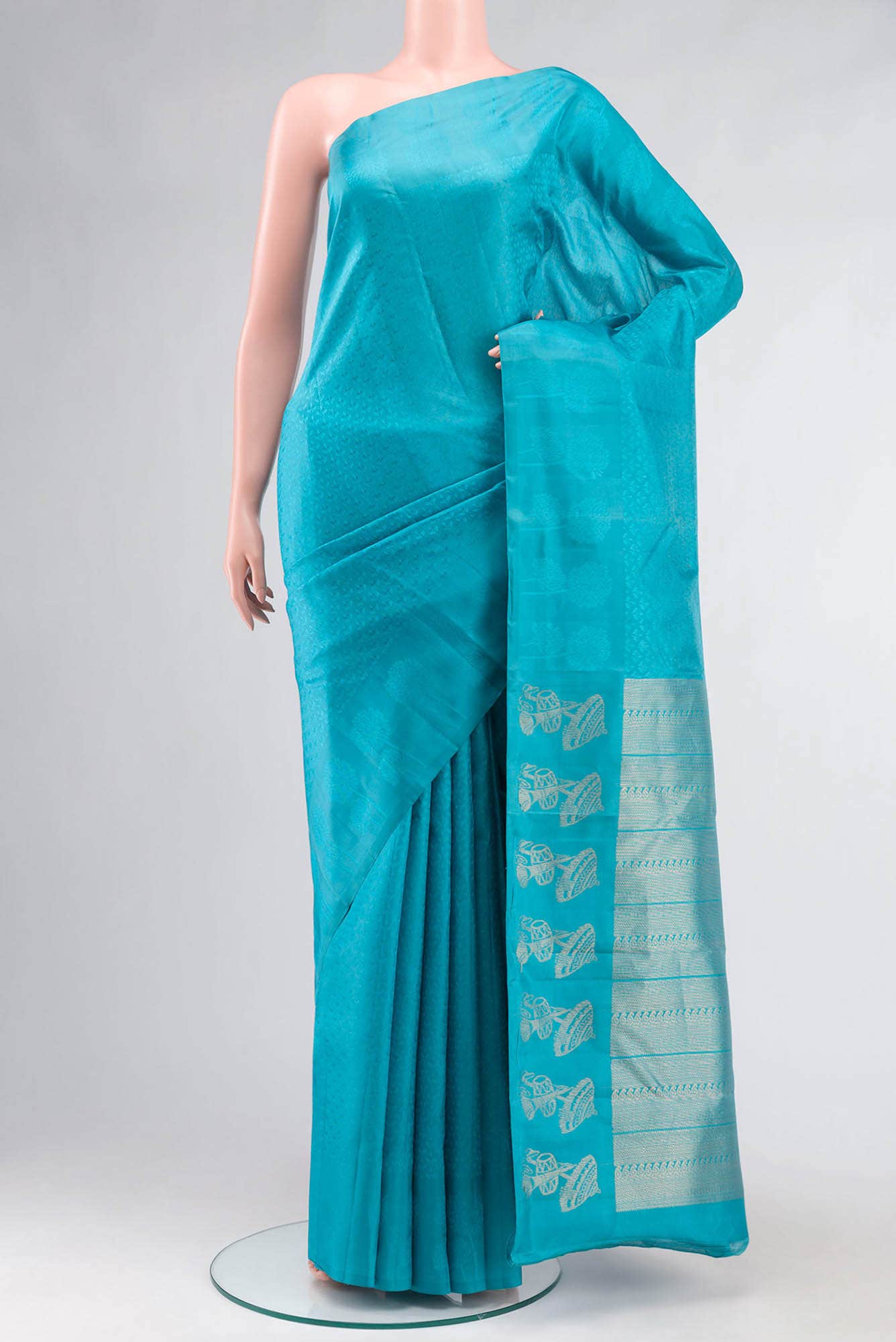 Blue Kanchipuram Silk Saree