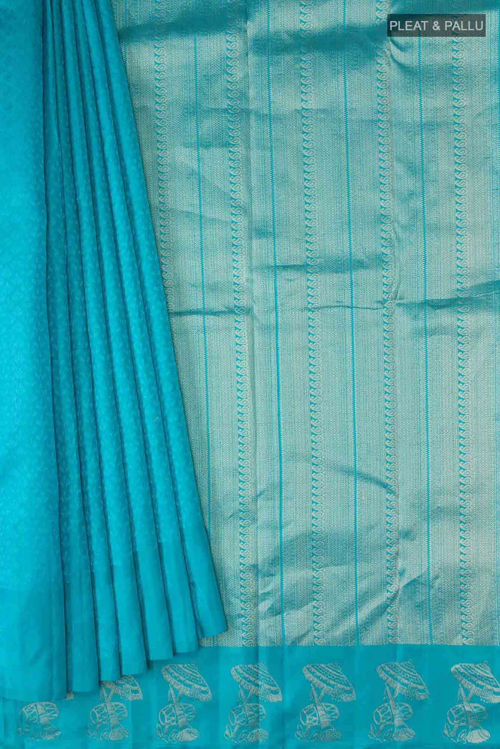 Blue Kanchipuram Silk Saree