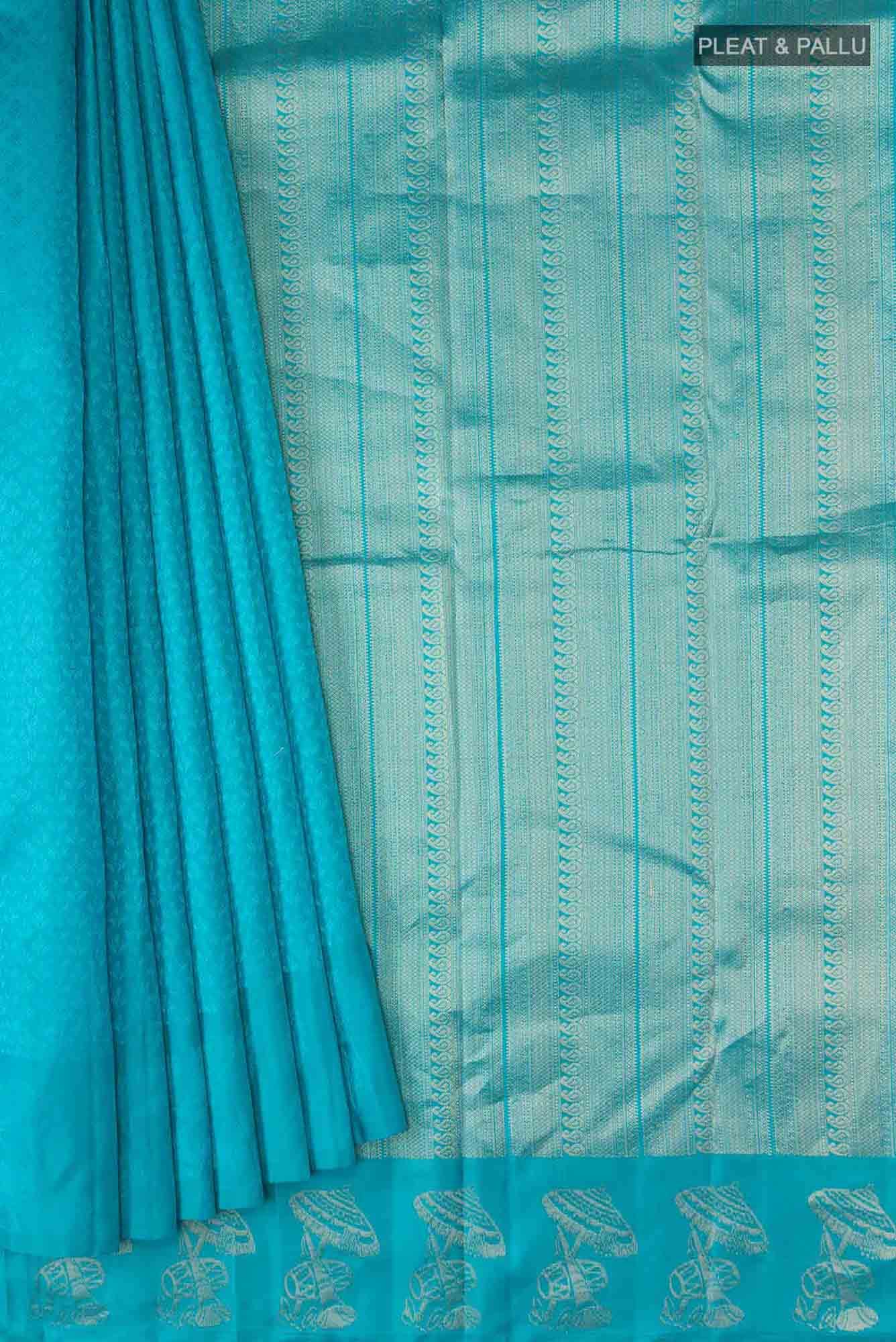 Blue Kanchipuram Silk Saree