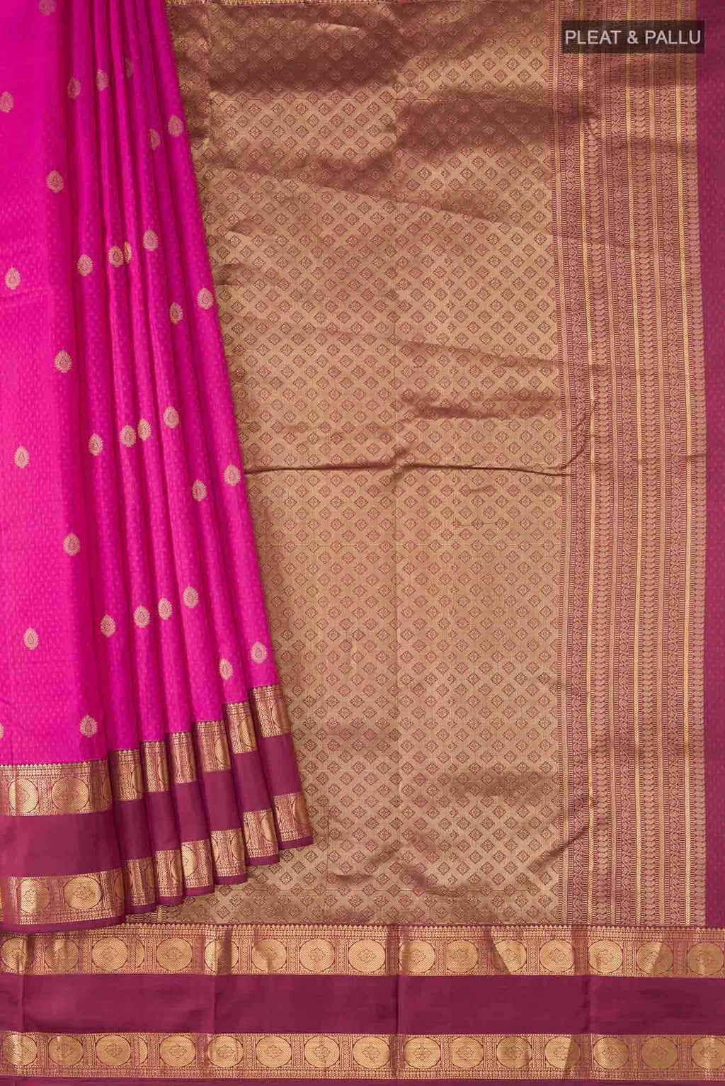 Pink Kanchipuram Silk Saree