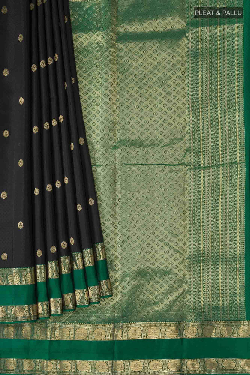Black Kanchipuram Silk Saree